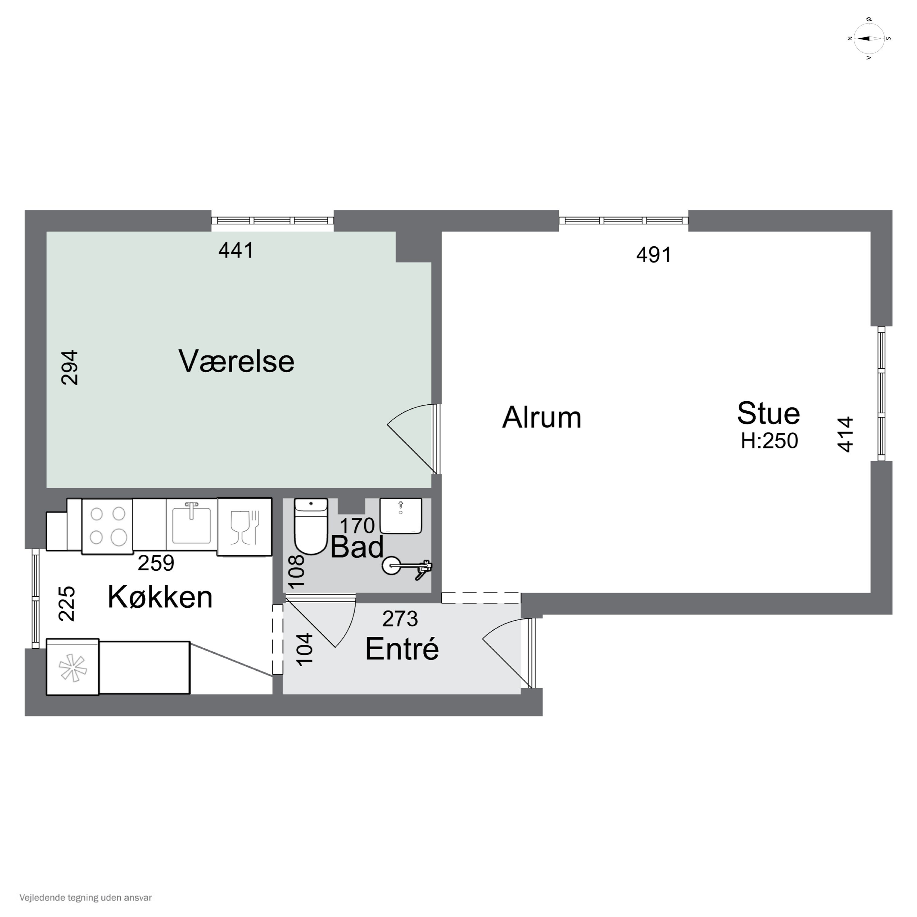 Plantegninger billede af Rødovrevej 38, 1. th., 2610 Rødovre