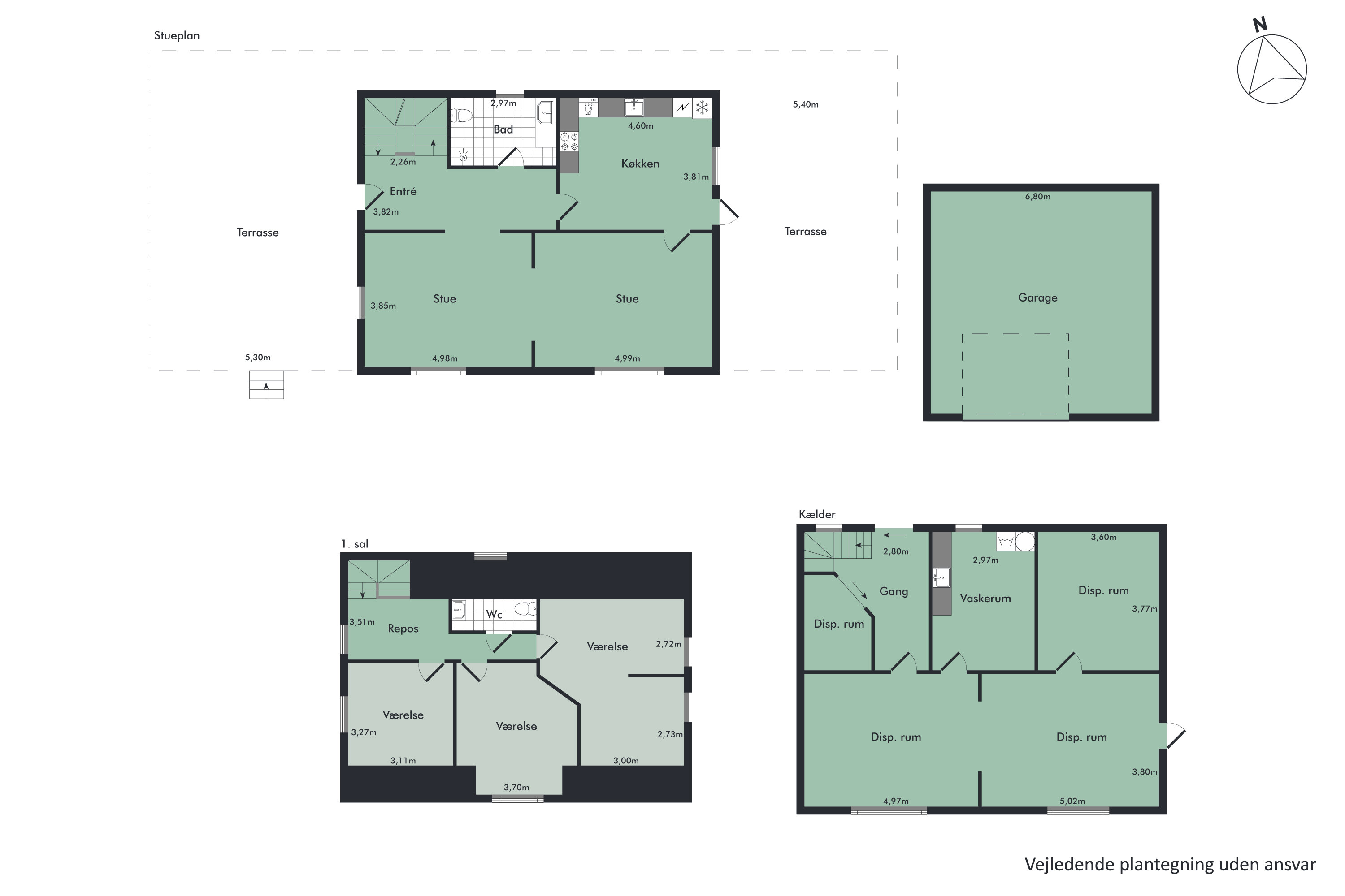 Plantegninger billede af Hannerupskovvej 40, Hannerup, 9500 Hobro