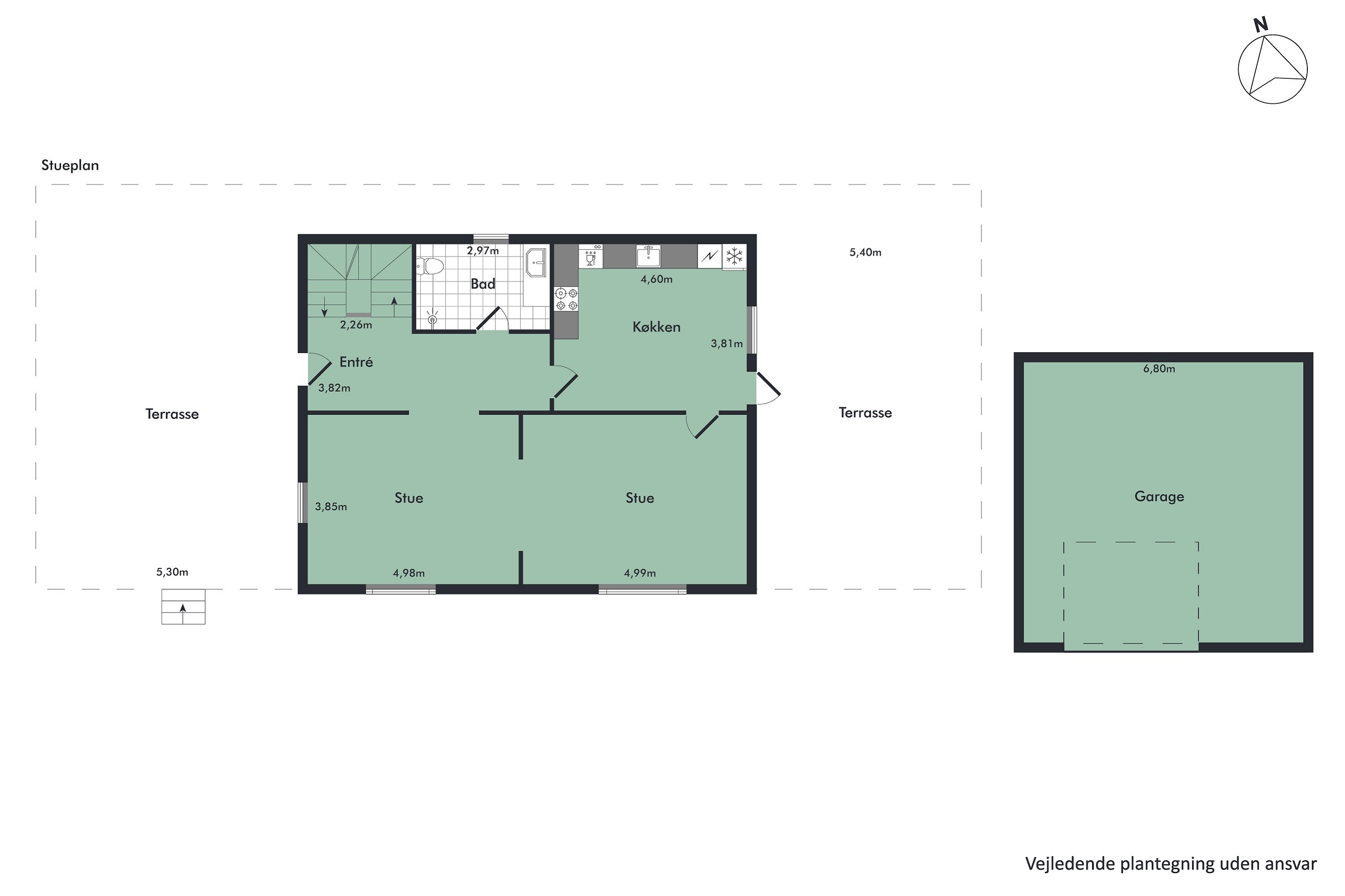 Plantegninger billede af Hannerupskovvej 40, Hannerup, 9500 Hobro