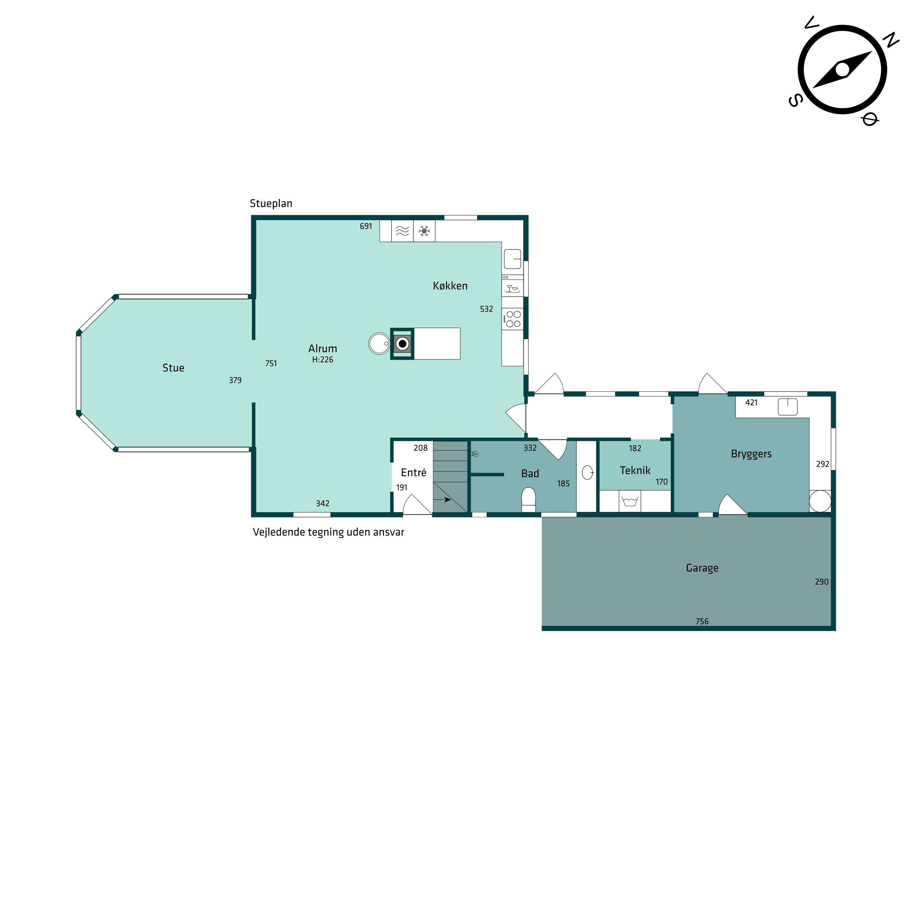 Plantegninger billede af Gravene 16, 5620 Glamsbjerg