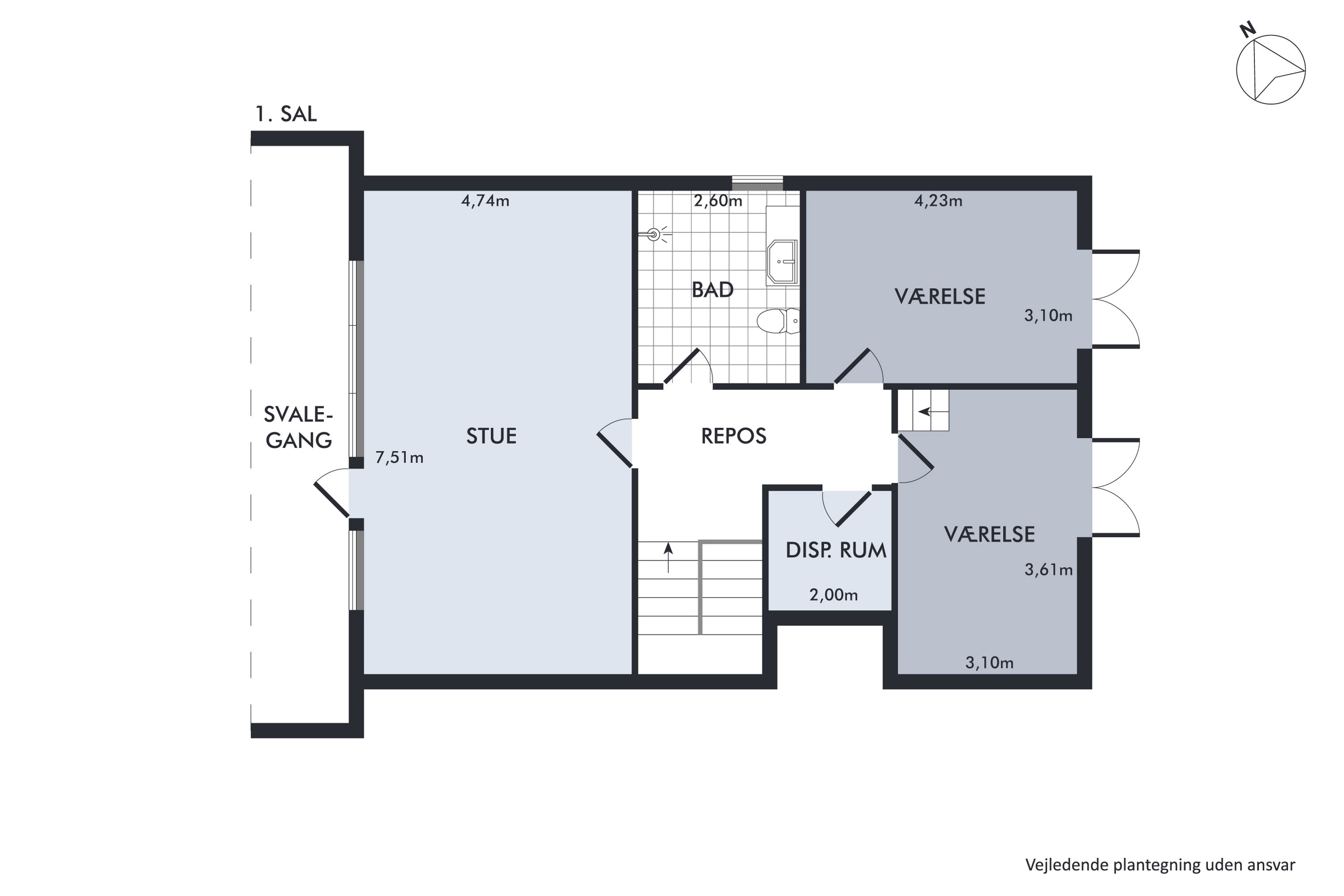 Plantegninger billede af Kærsgård 7, Vester Hassing, 9310 Vodskov