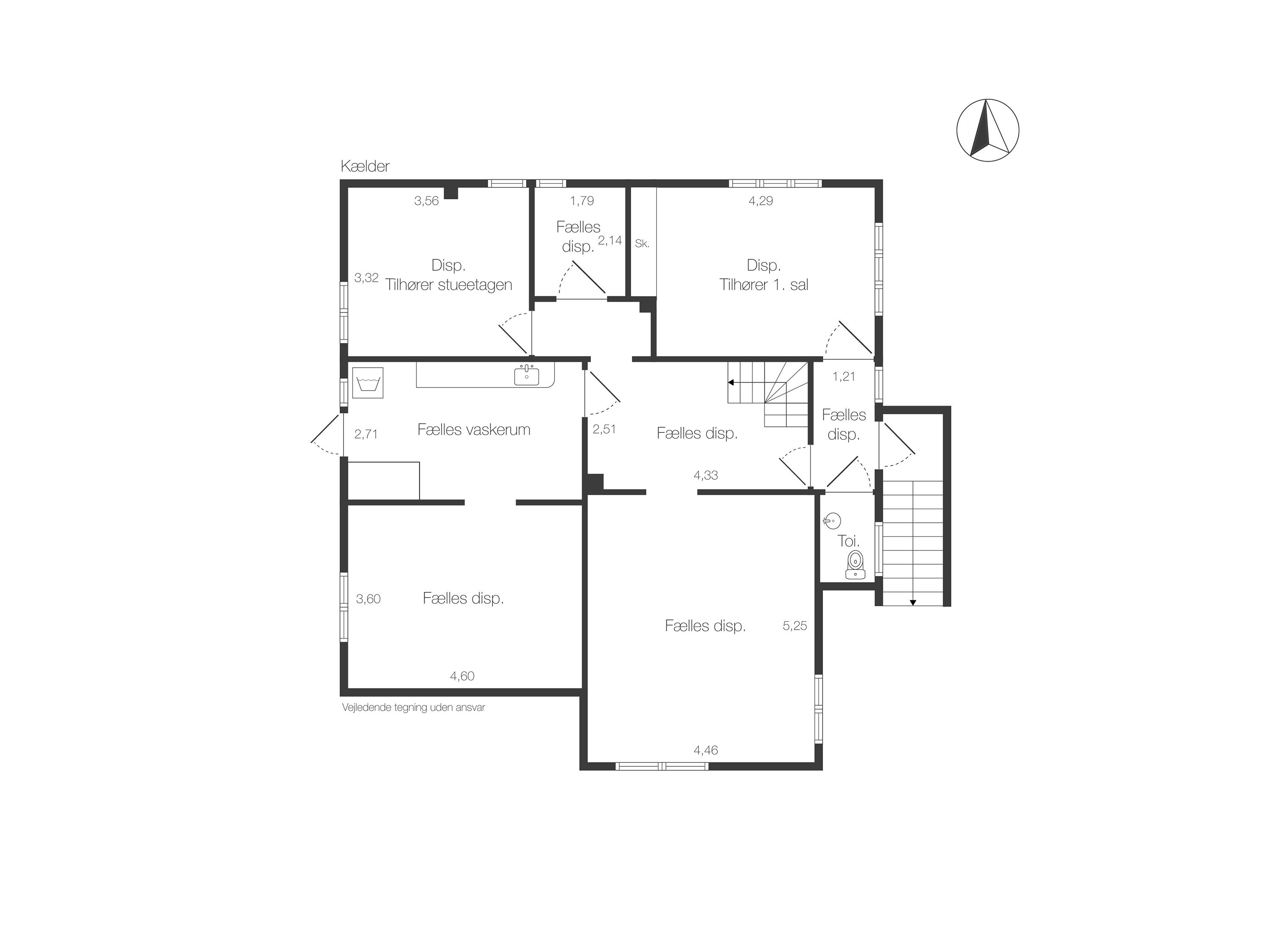 Plantegninger billede af Kærmindevej 27, 1., 2820 Gentofte