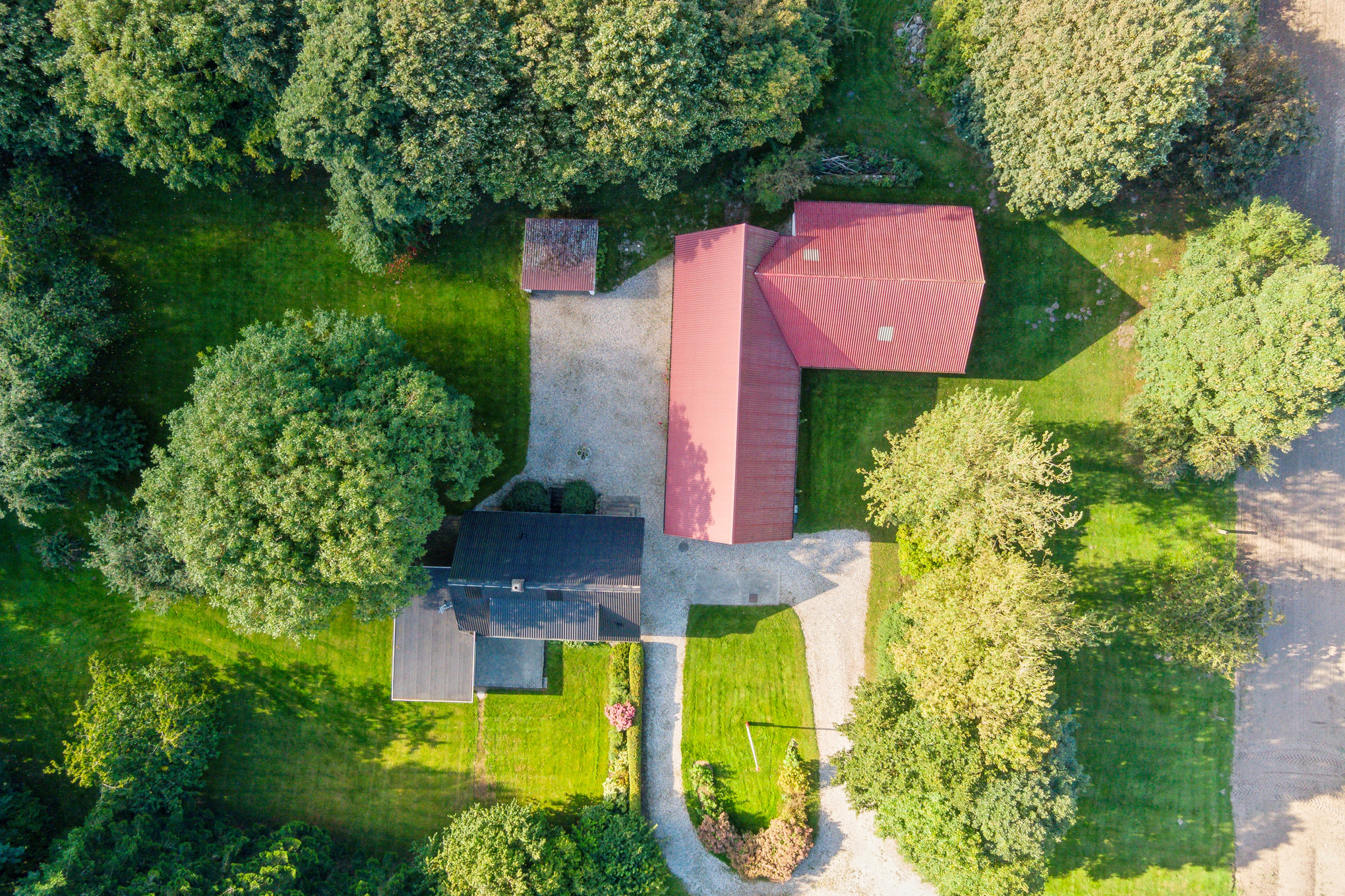 Fremhævet luftfoto billede i fuldskærmstilstand. Billede af Bavnevej 140, Tvede, 8930 Randers NØ