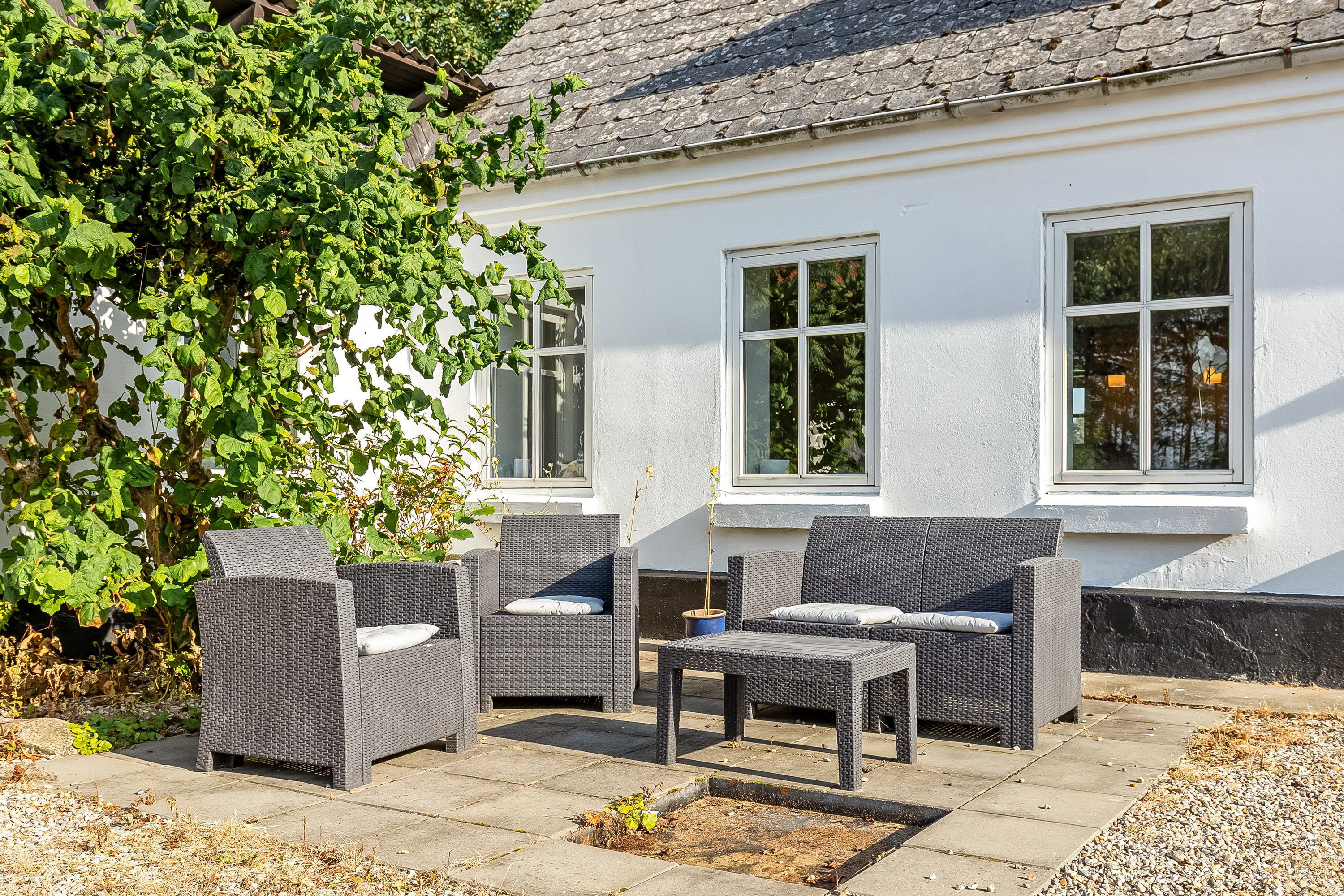 Fremhævet terrasse billede i fuldskærmstilstand. Billede af Lillevej 3, Bastrup, 6580 Vamdrup