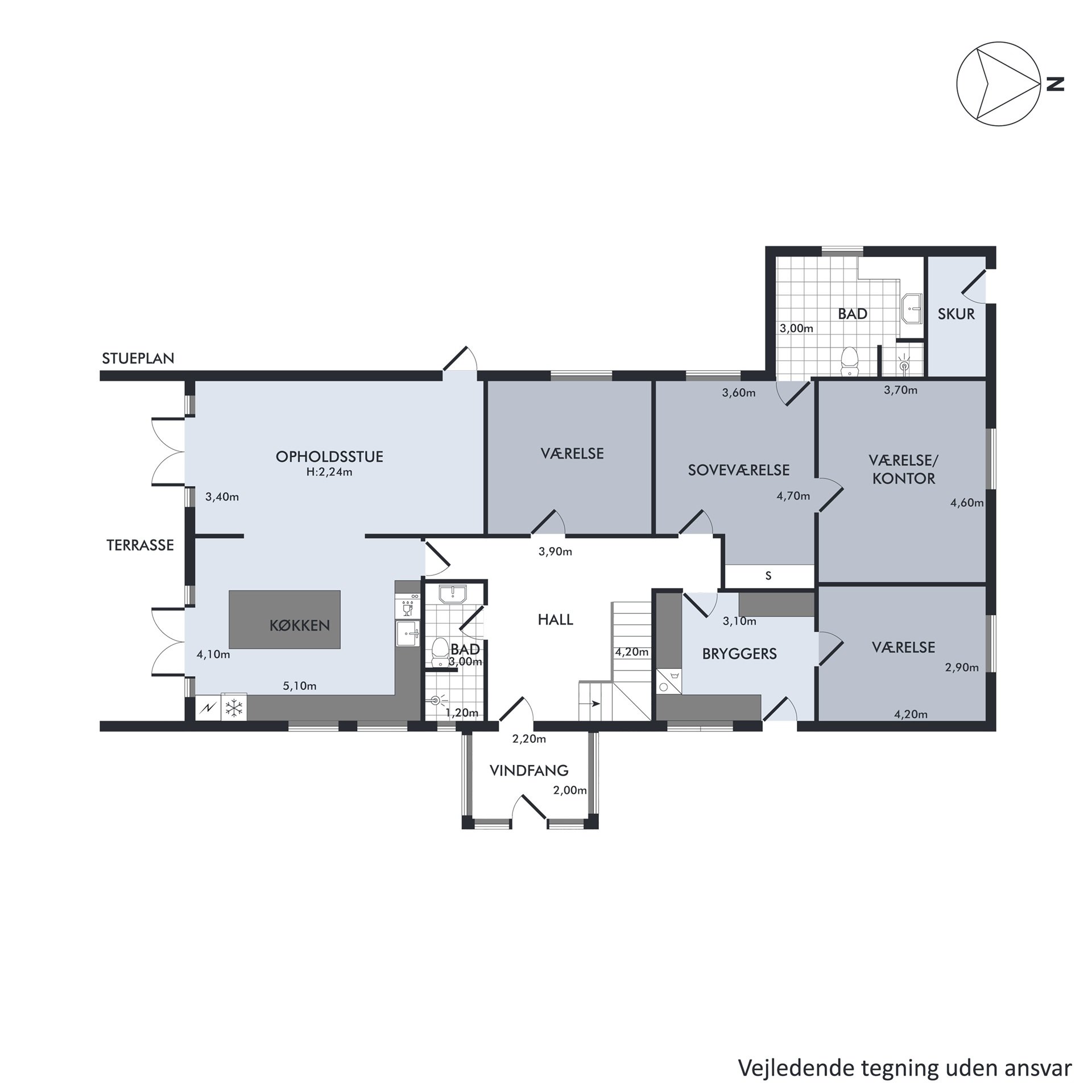 Plantegninger billede af Strandbyvej 31, 8240 Risskov
