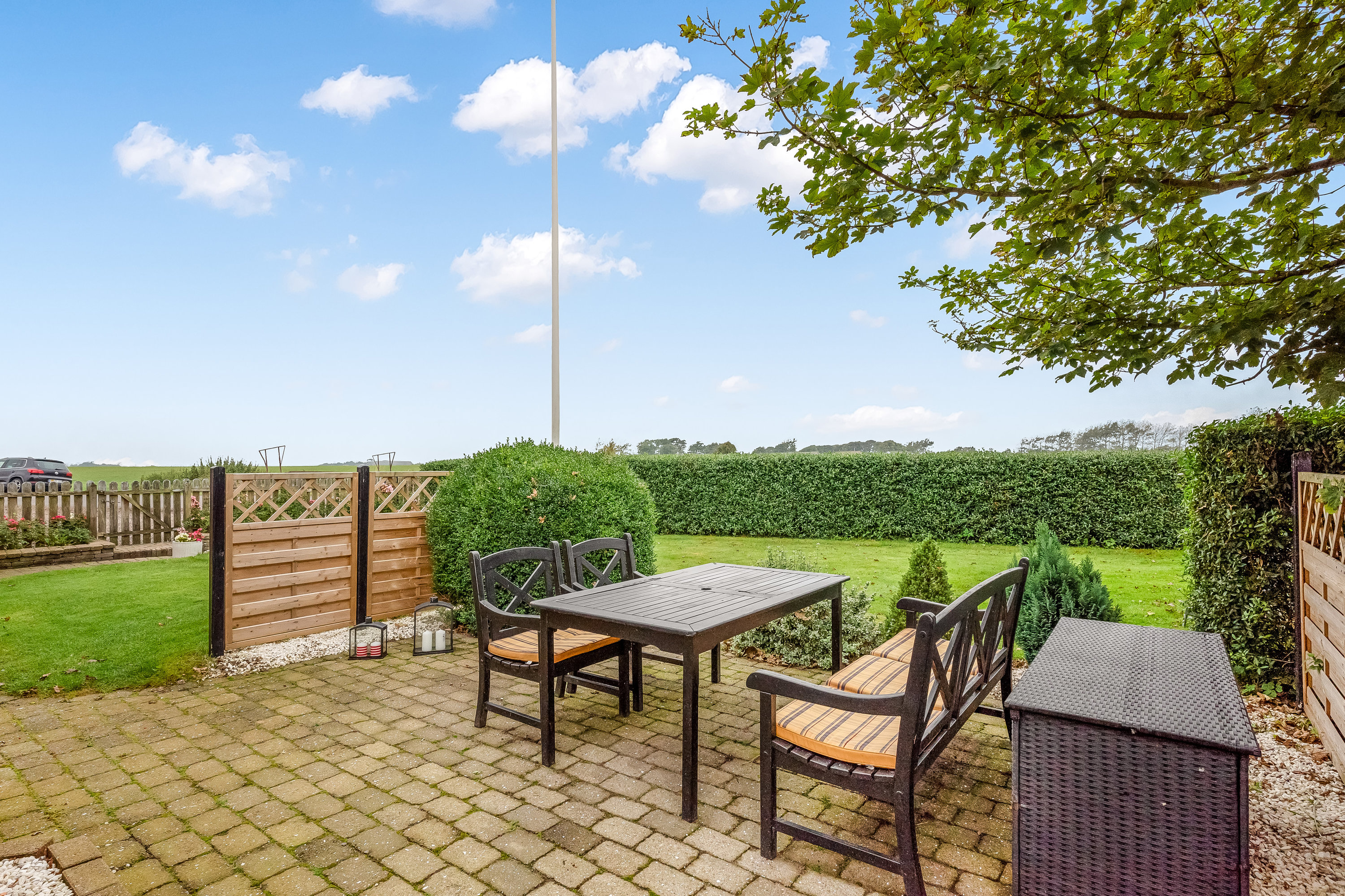 Fremhævet terrasse billede i fuldskærmstilstand. Billede af Borgdalvej 1, Gudum, 7620 Lemvig