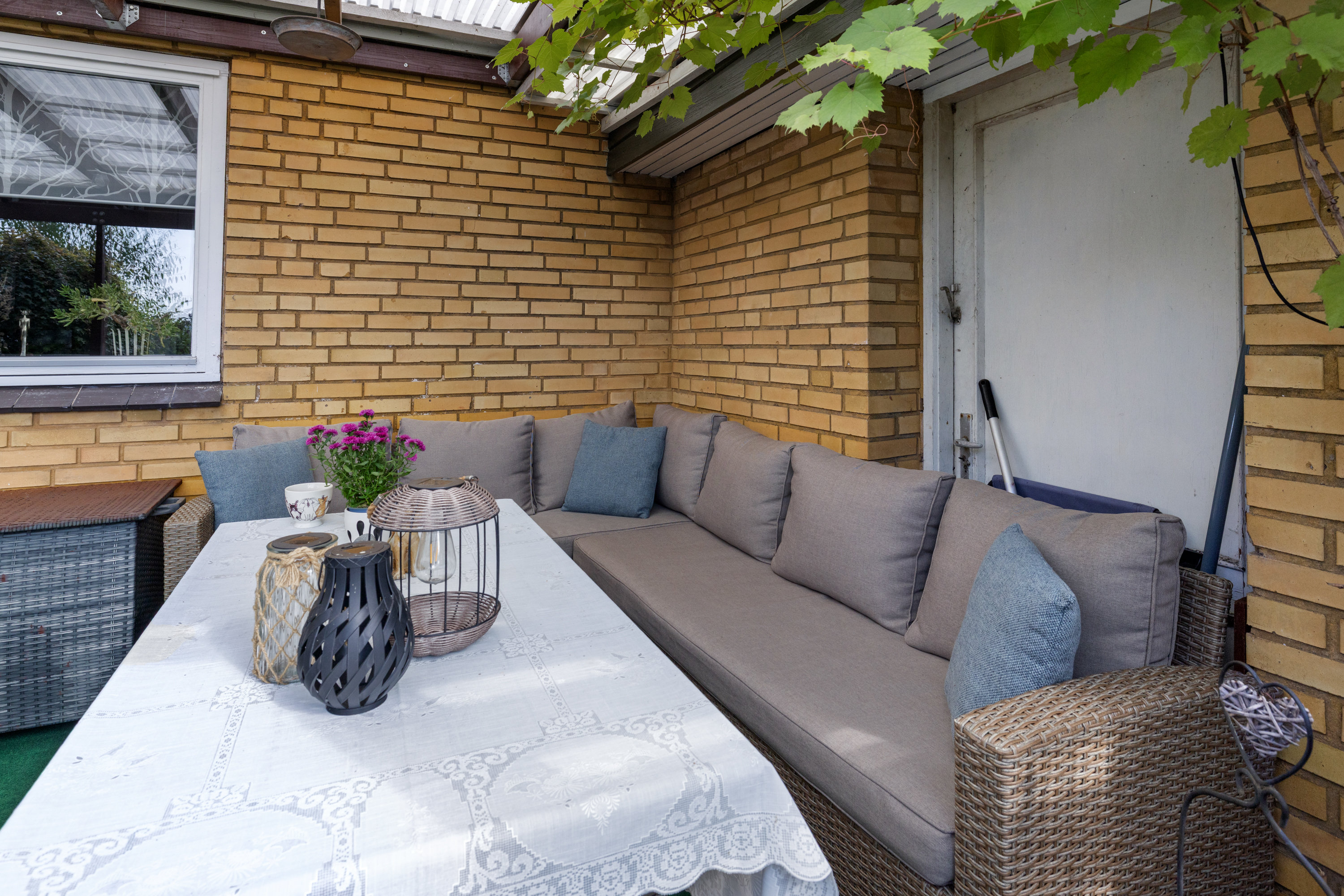 Fremhævet terrasse billede i fuldskærmstilstand. Billede af Toftevej 2, V. Åby , 5600 Faaborg