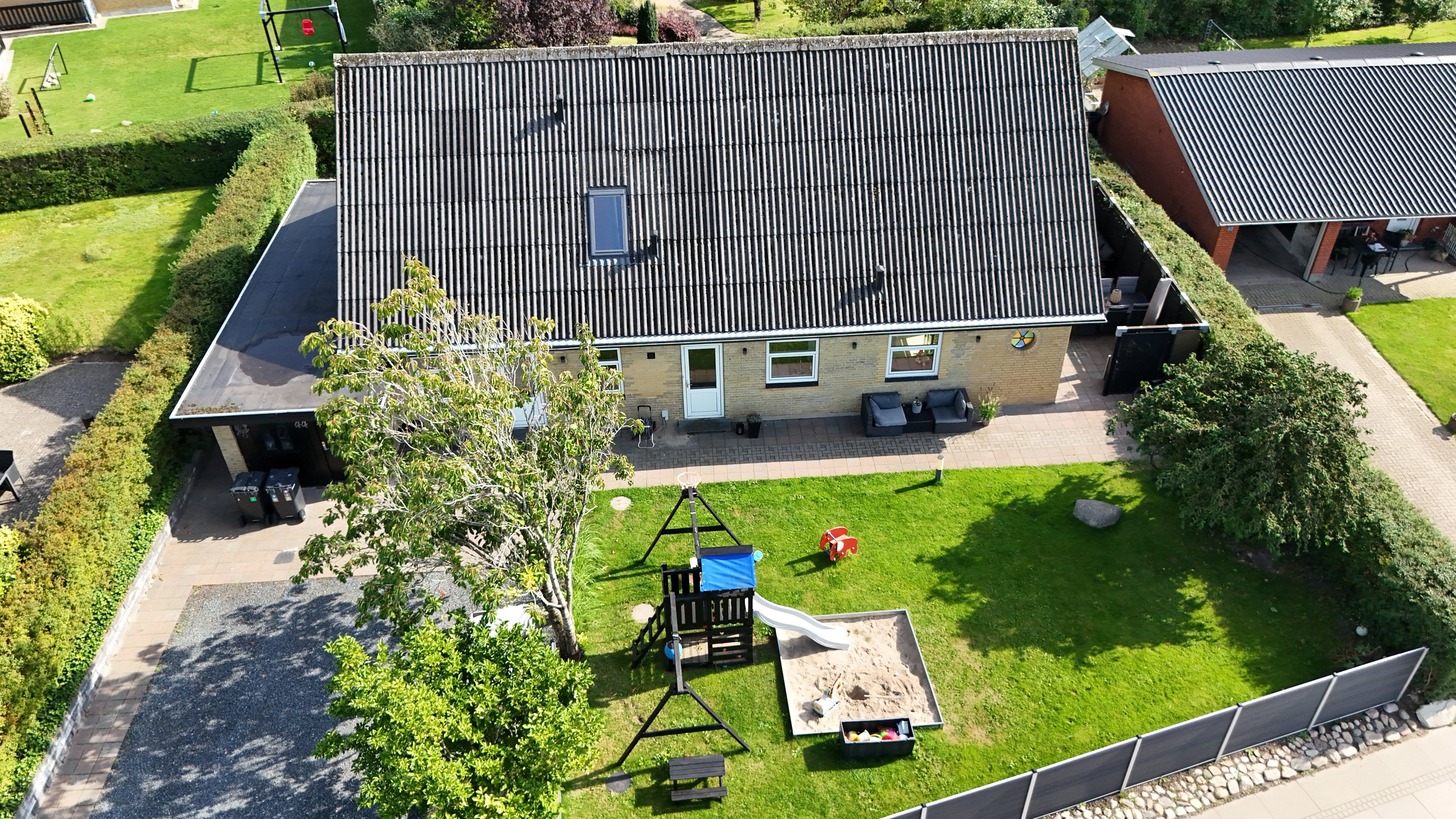 Fremhævet luftfoto billede i fuldskærmstilstand. Billede af Døstrupvej 44, Hørby, 9500 Hobro