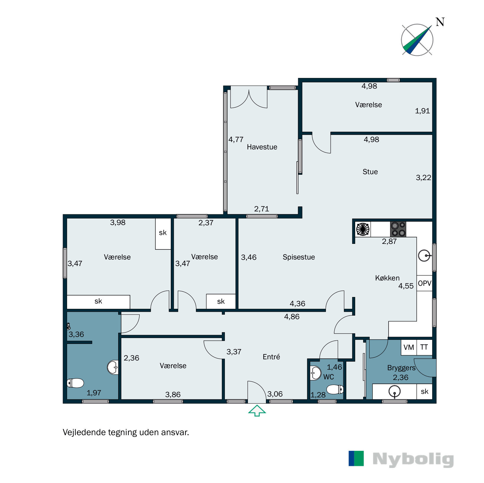 Plantegninger billede af Hebovej 11, 6851 Janderup Vestj