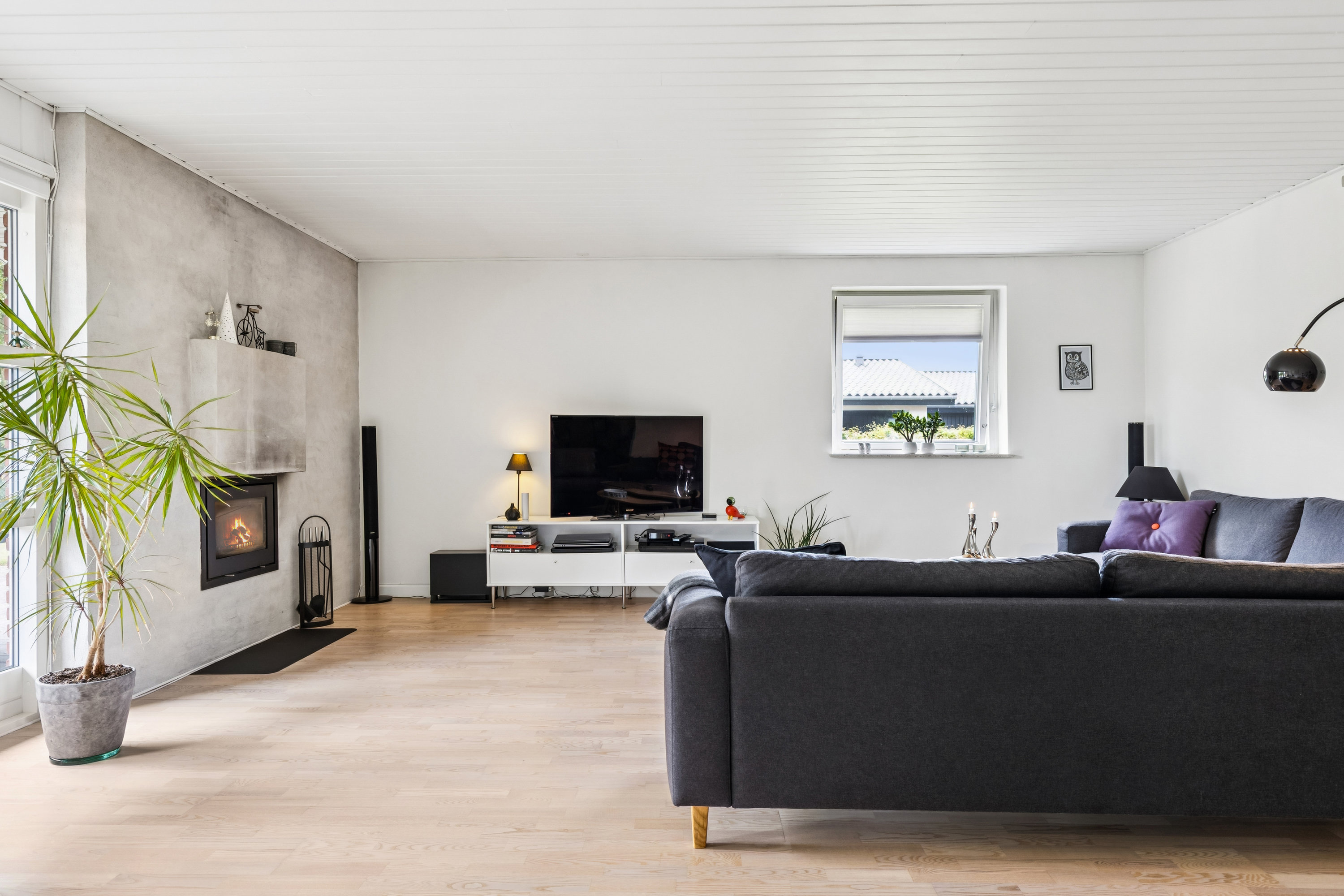 Fremhævet stue billede i fuldskærmstilstand. Billede af Elmegården 43, 4450 Jyderup