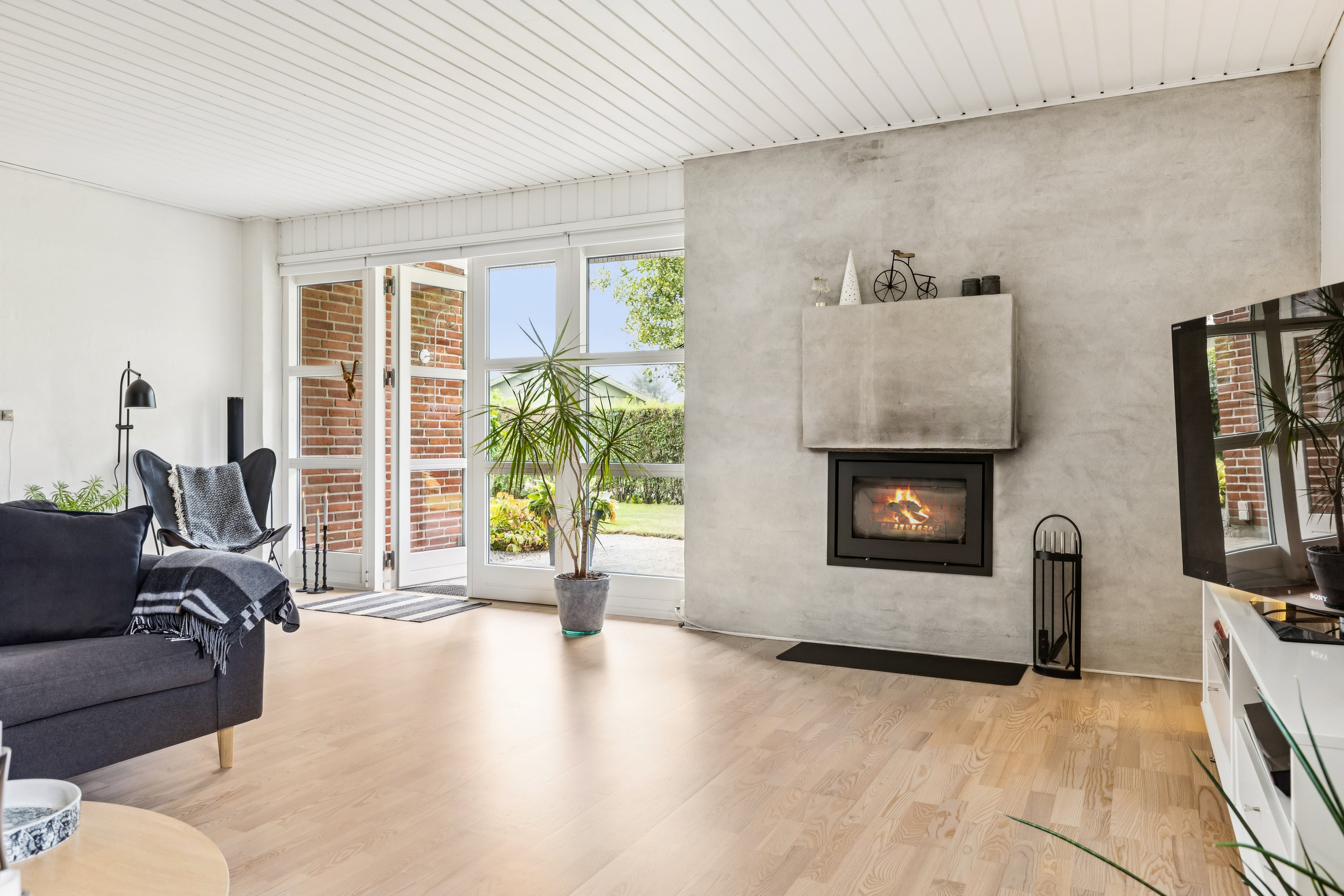 Fremhævet stue billede i fuldskærmstilstand. Billede af Elmegården 43, 4450 Jyderup