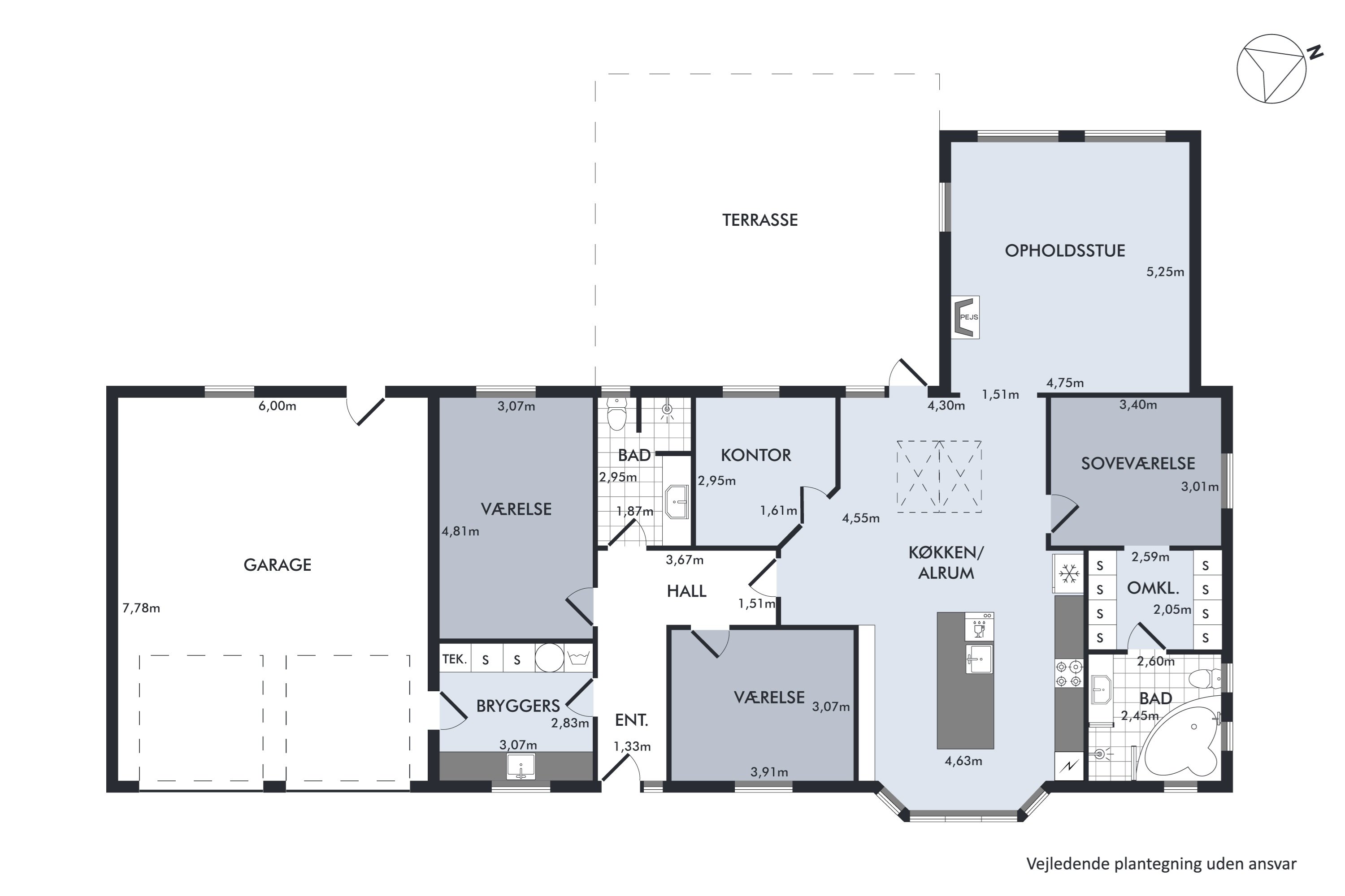 Plantegninger billede af Højdedraget 152, 9530 Støvring