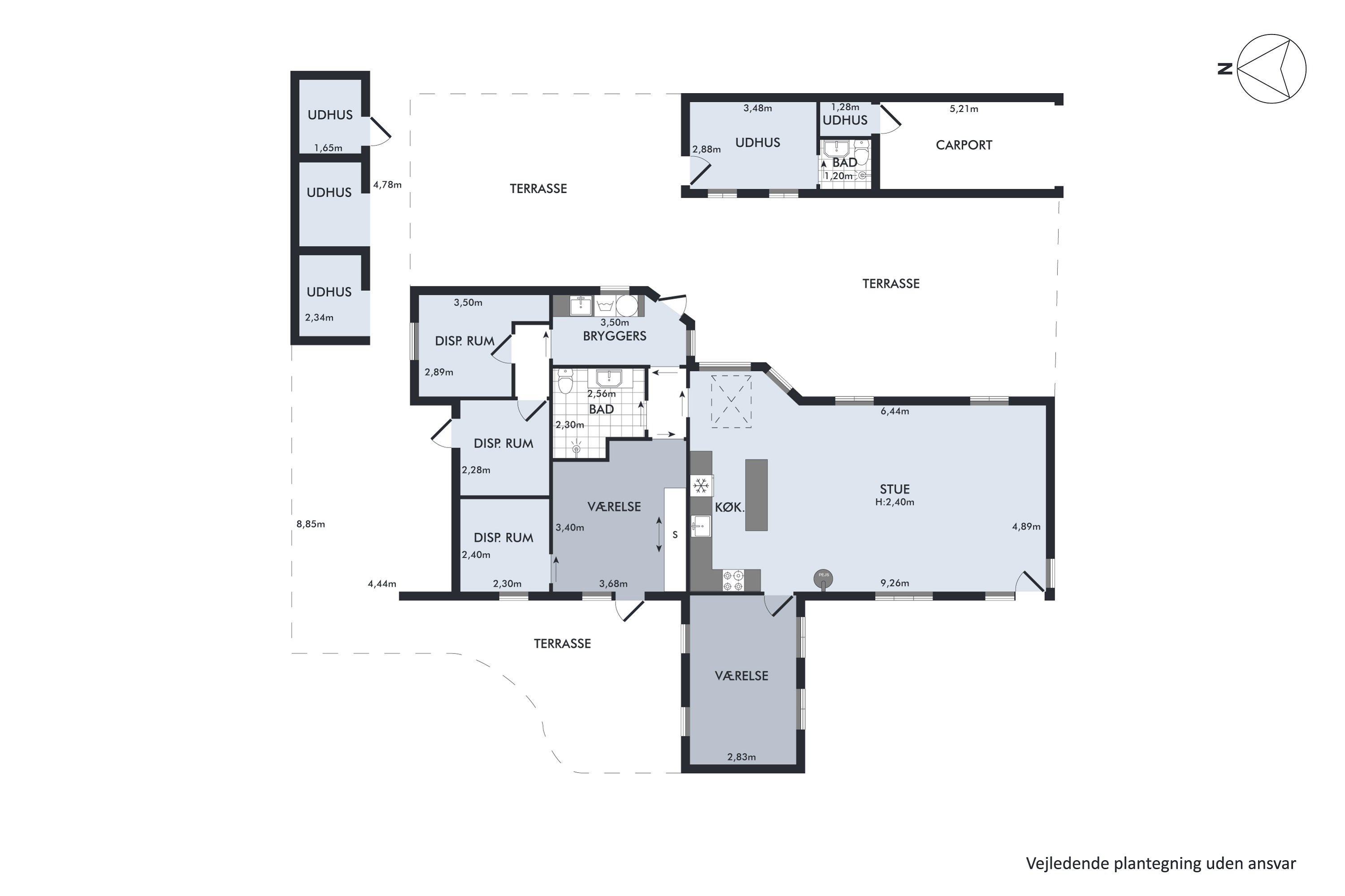 Plantegninger billede af Lindevej 28, 8500 Grenaa