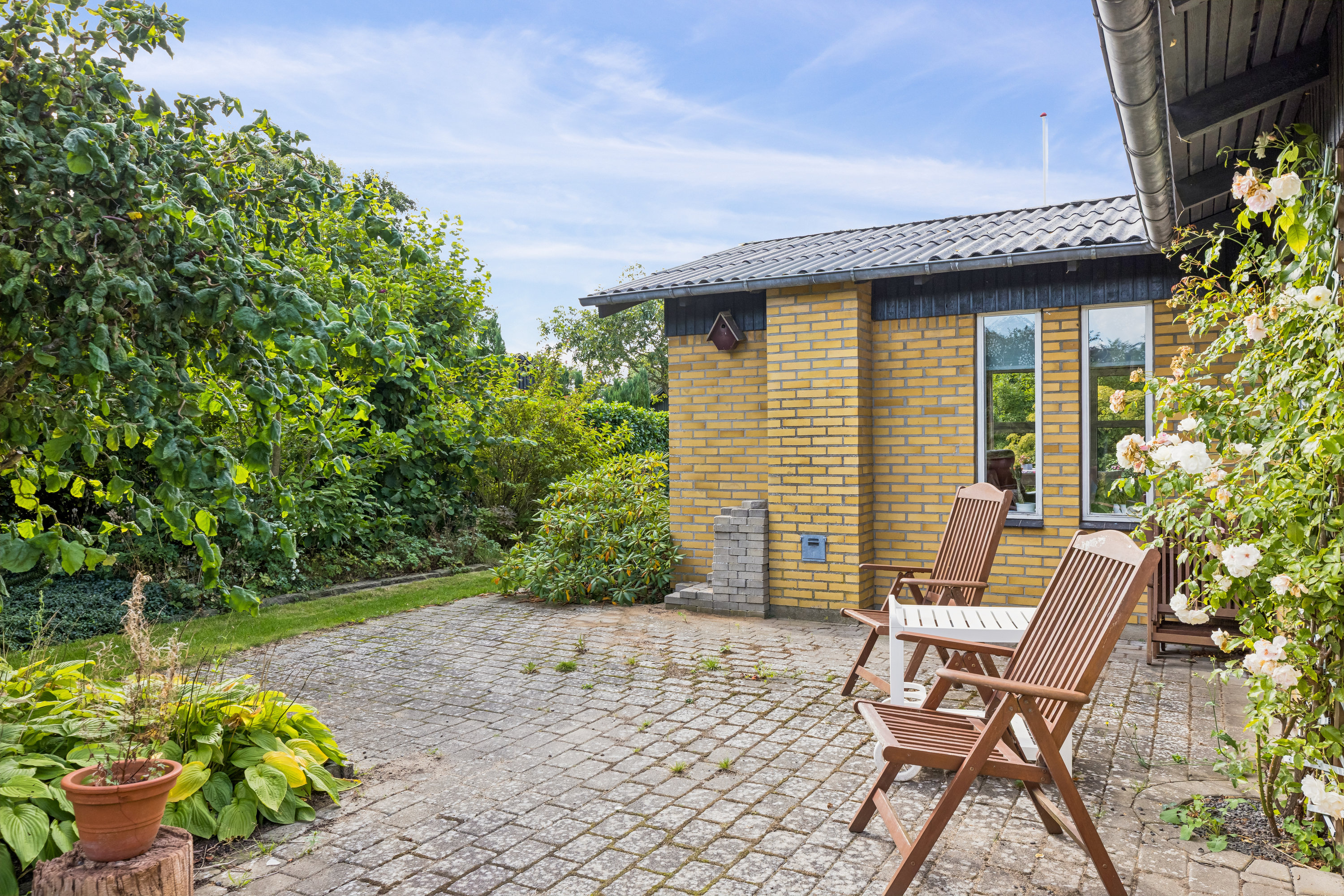 Fremhævet terrasse billede i fuldskærmstilstand. Billede af Tanderup Digevej 10, Kærbøl, 6760 Ribe