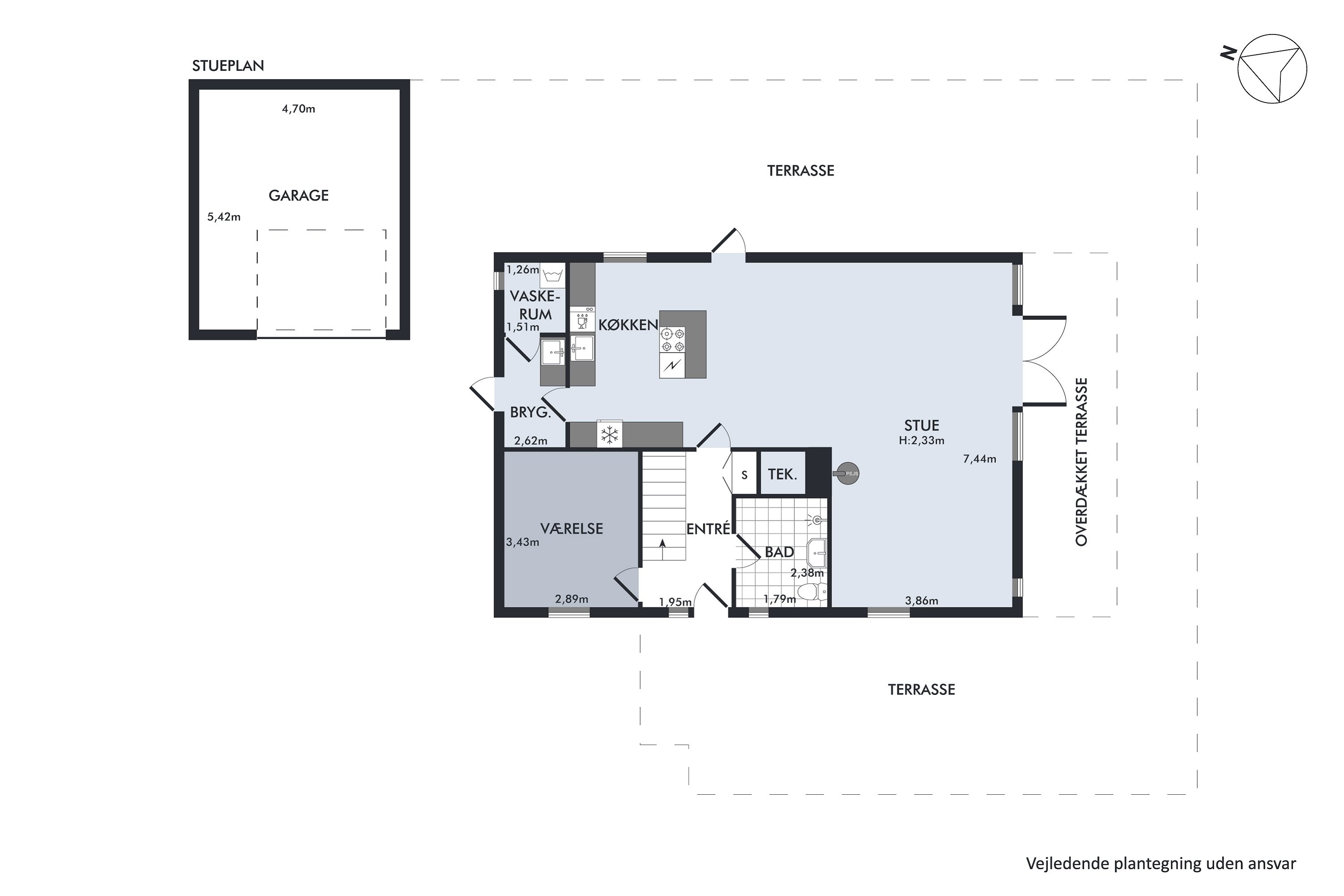 Plantegninger billede af Tulipanvej 2, 8500 Grenaa