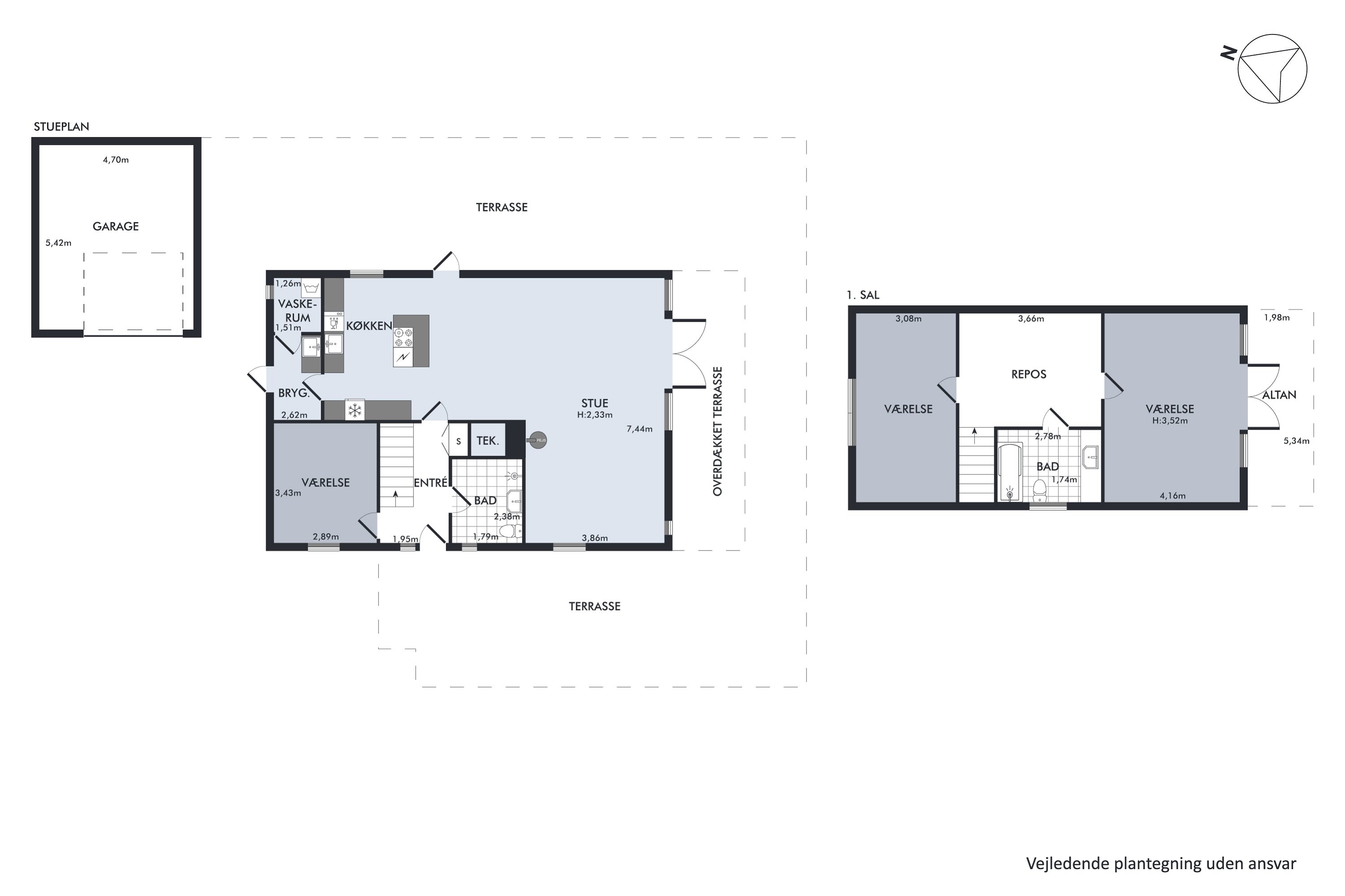 Plantegninger billede af Tulipanvej 2, 8500 Grenaa
