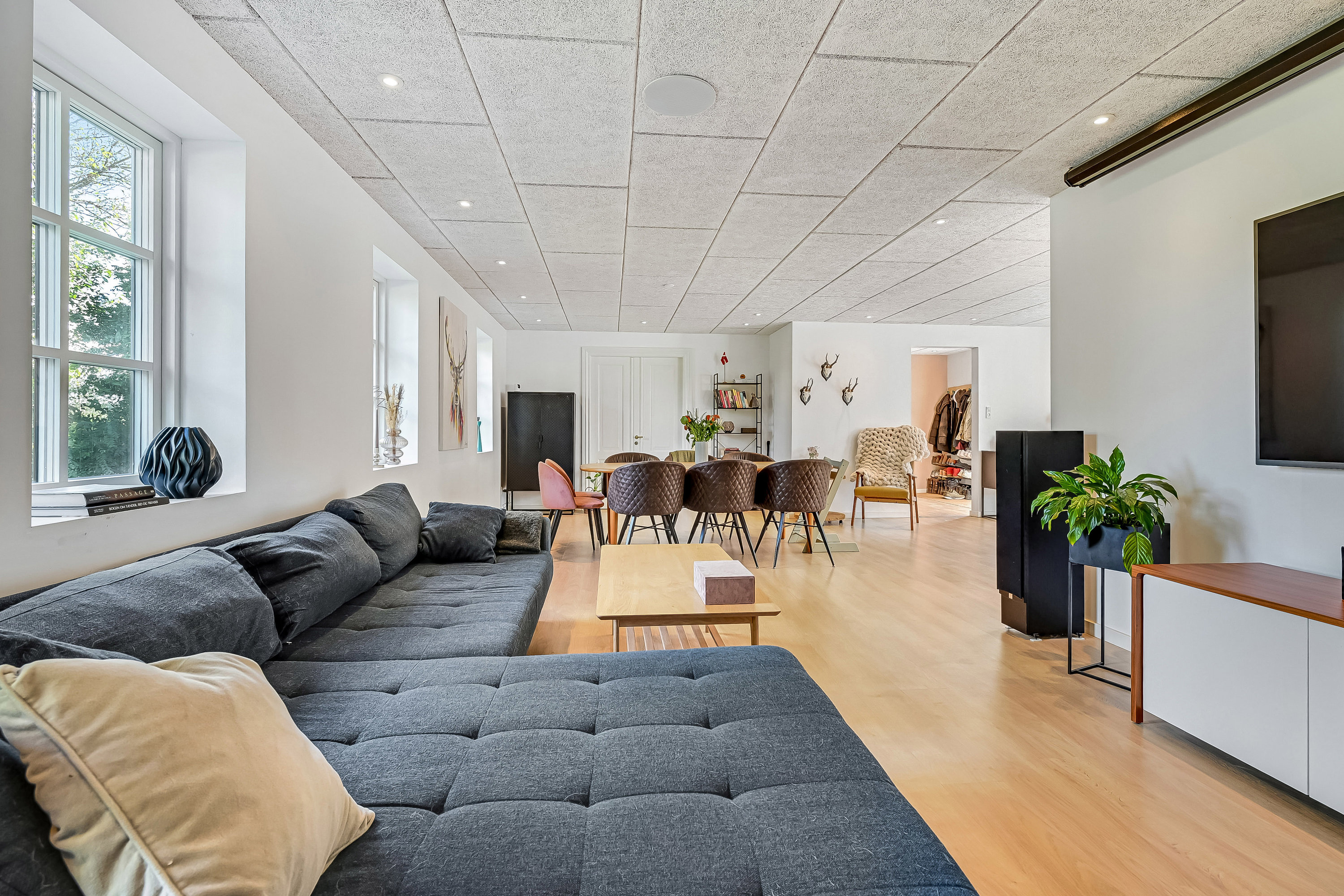 Fremhævet stue billede i fuldskærmstilstand. Billede af Holstebrovej 26A, Bjert, 7830 Vinderup