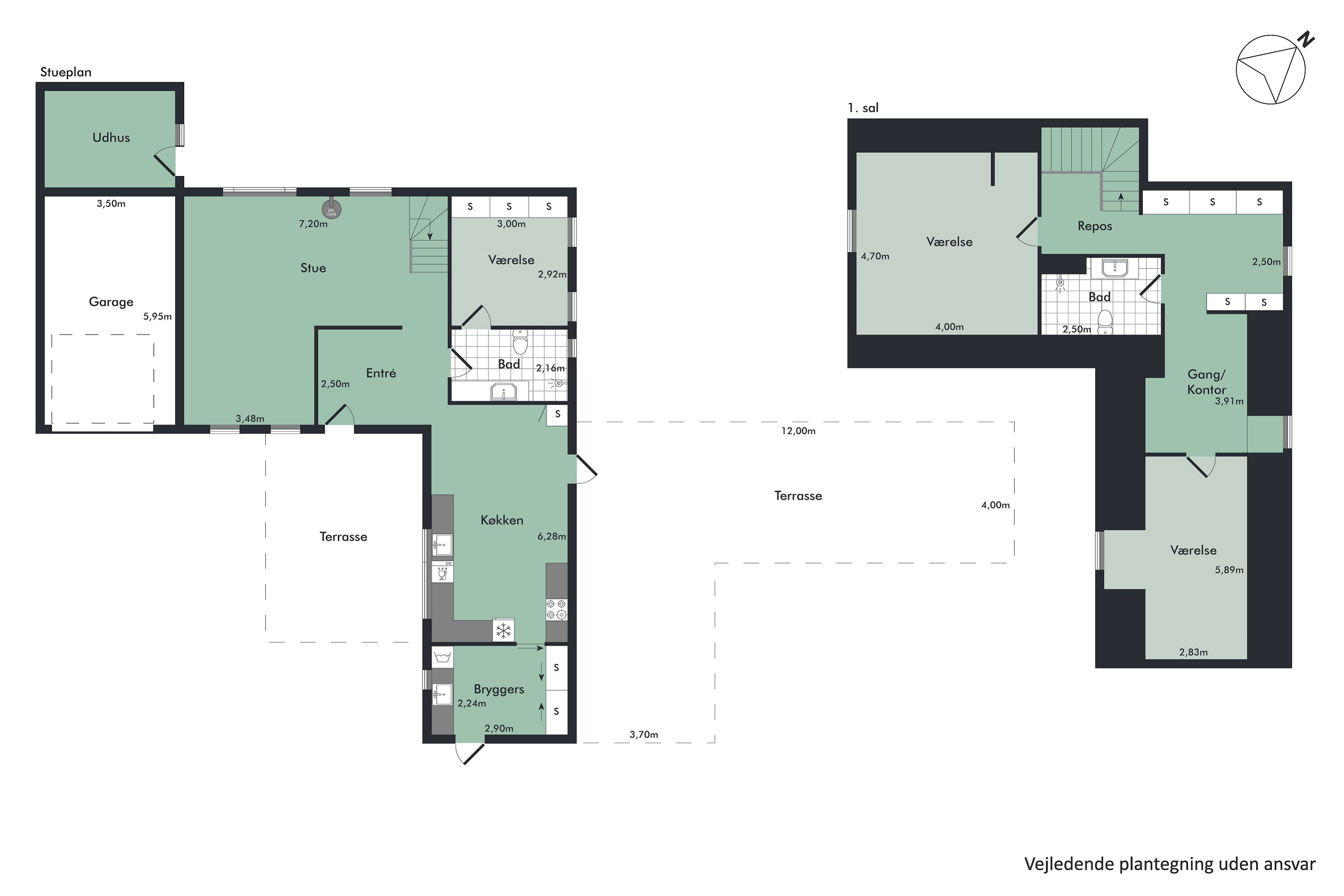 Plantegninger billede af Blåkildevej 25, 9510 Arden