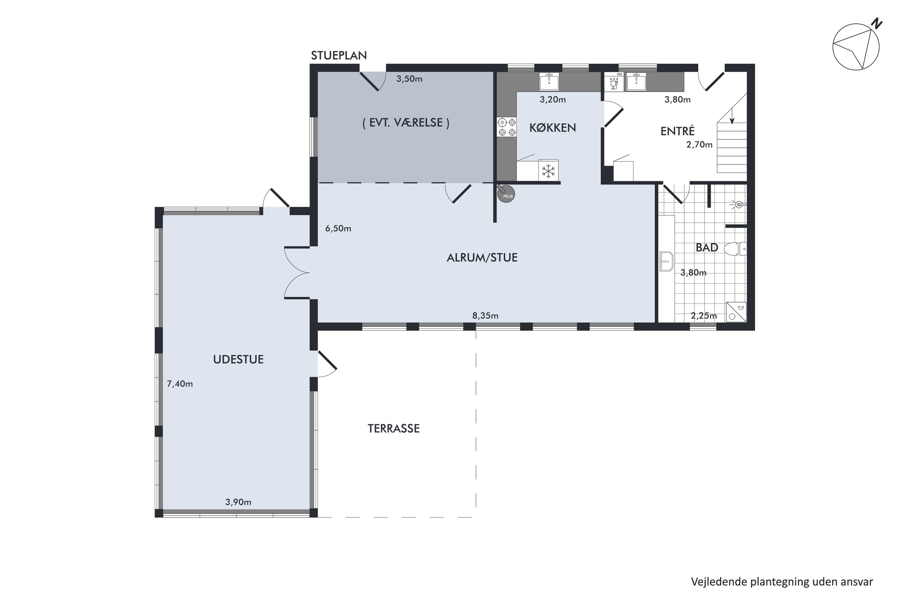 Plantegninger billede af Bavnevej 140, Tvede, 8930 Randers NØ