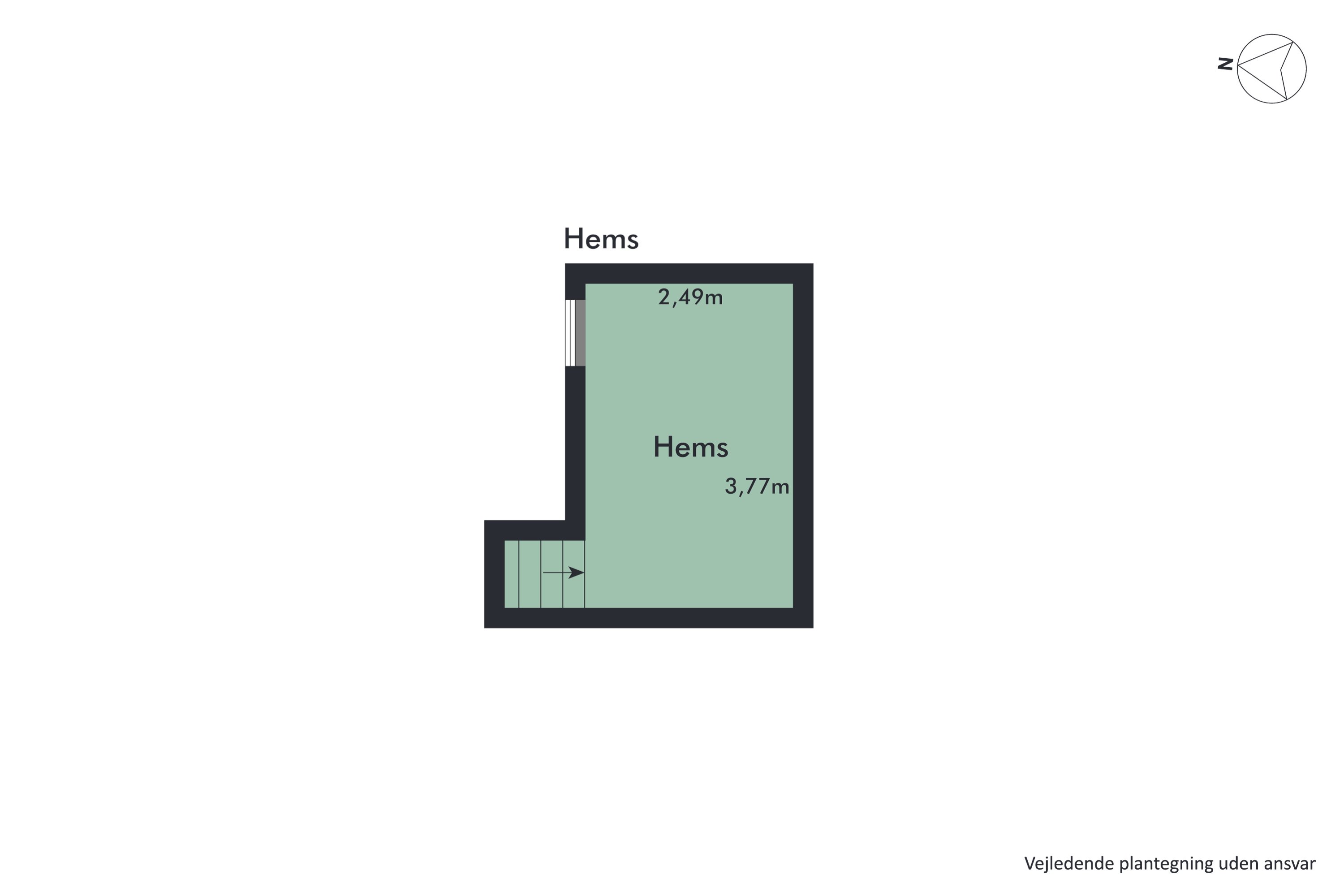 Plantegninger billede af Kayerødsgade 9, 2. th., 9000 Aalborg
