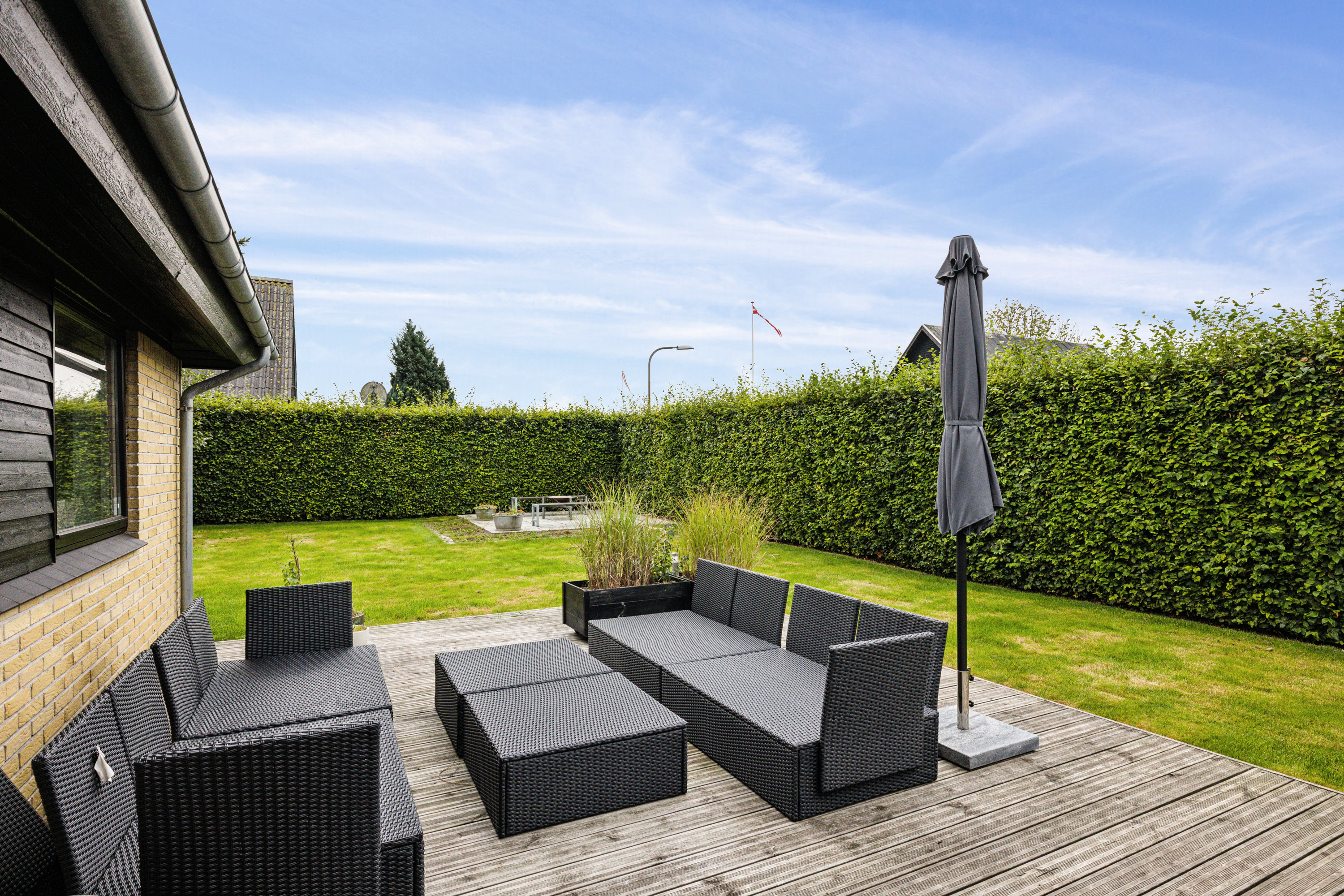 Fremhævet terrasse billede i fuldskærmstilstand. Billede af Fasanvej 9, 8800 Viborg