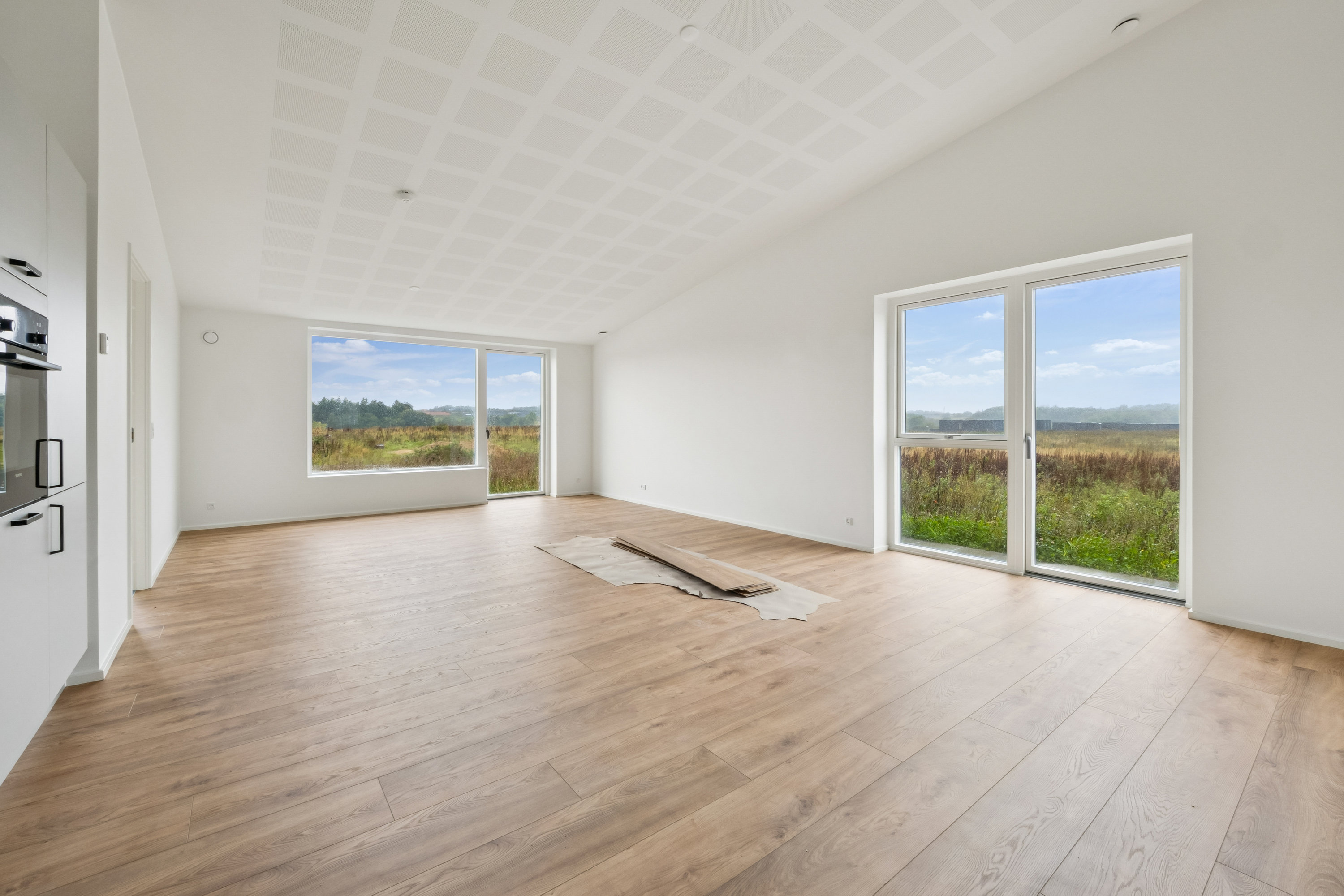 Fremhævet stue billede i fuldskærmstilstand. Billede af Junker Ottos Vej 10, 8800 Viborg