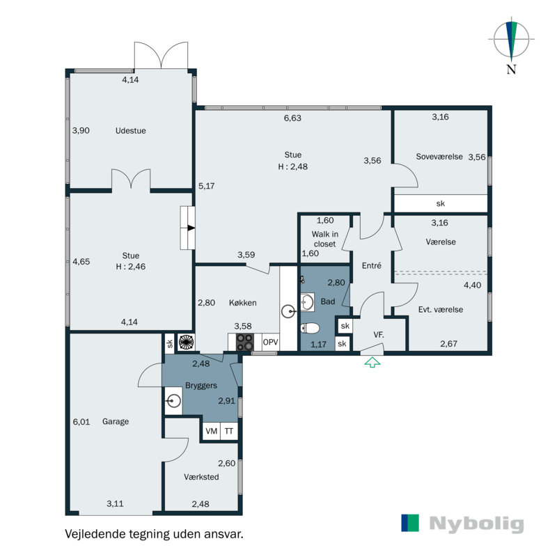 Plantegninger billede af Parkvej 22, 8300 Odder