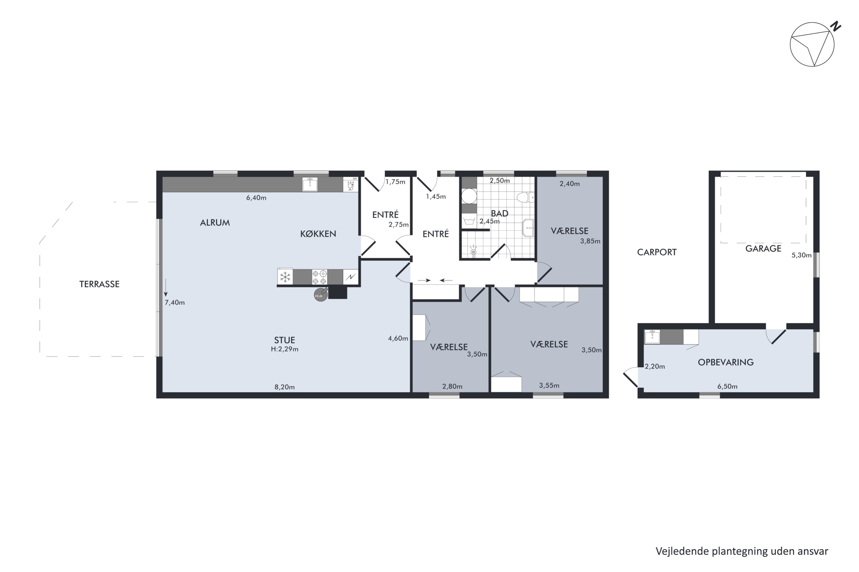Plantegninger billede af Svinget 2, Nørbæk, 8990 Fårup