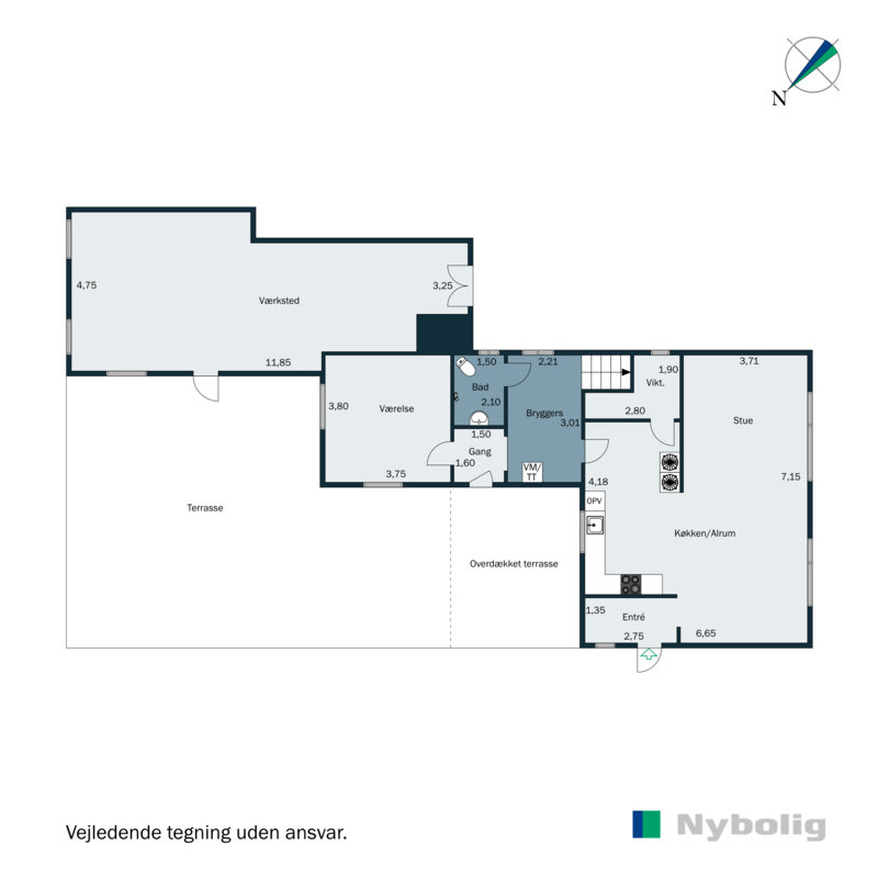 Plantegninger billede af Fredensgade 37, Holsted St, 6670 Holsted