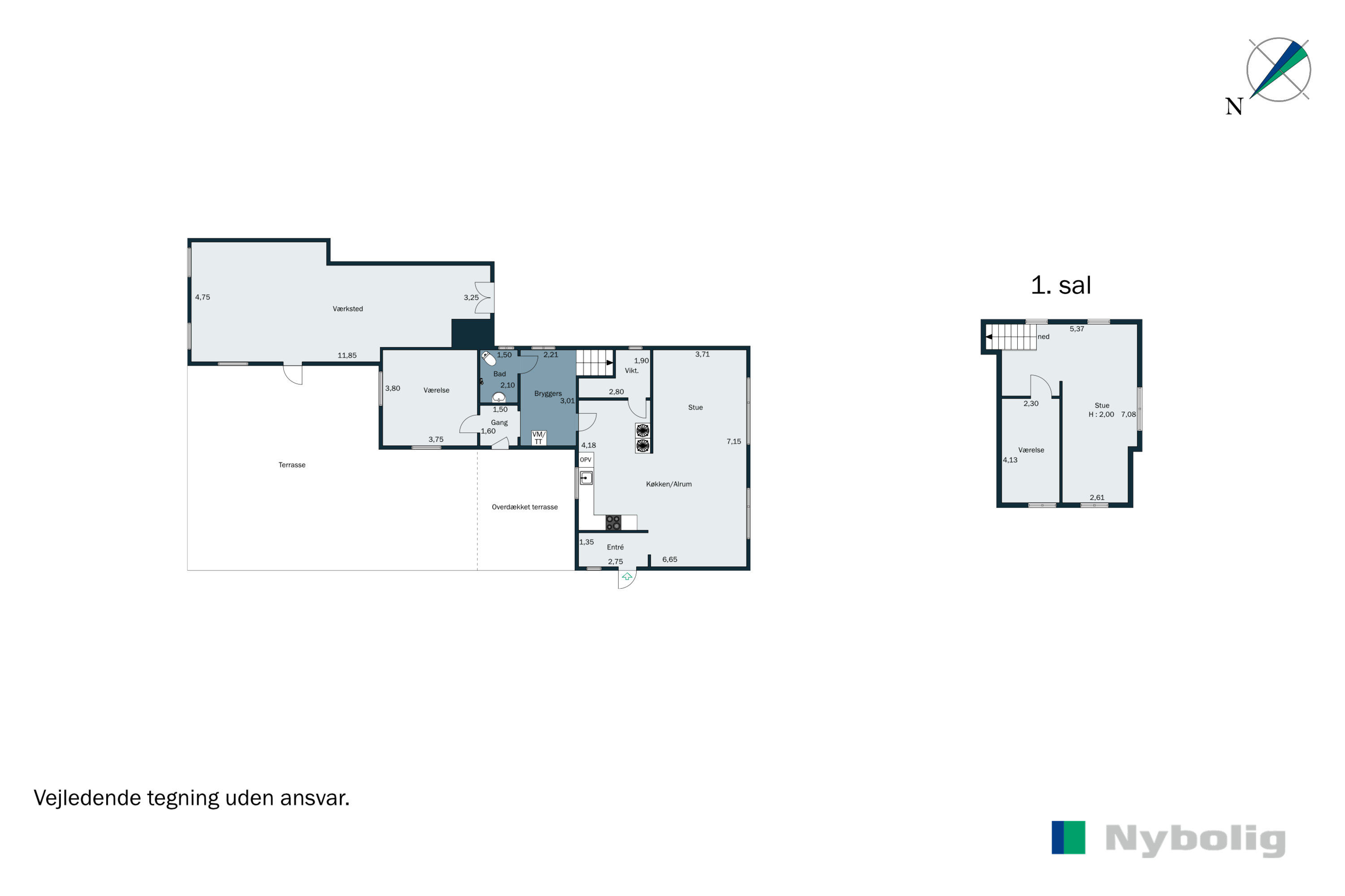 Plantegninger billede af Fredensgade 37, Holsted St, 6670 Holsted