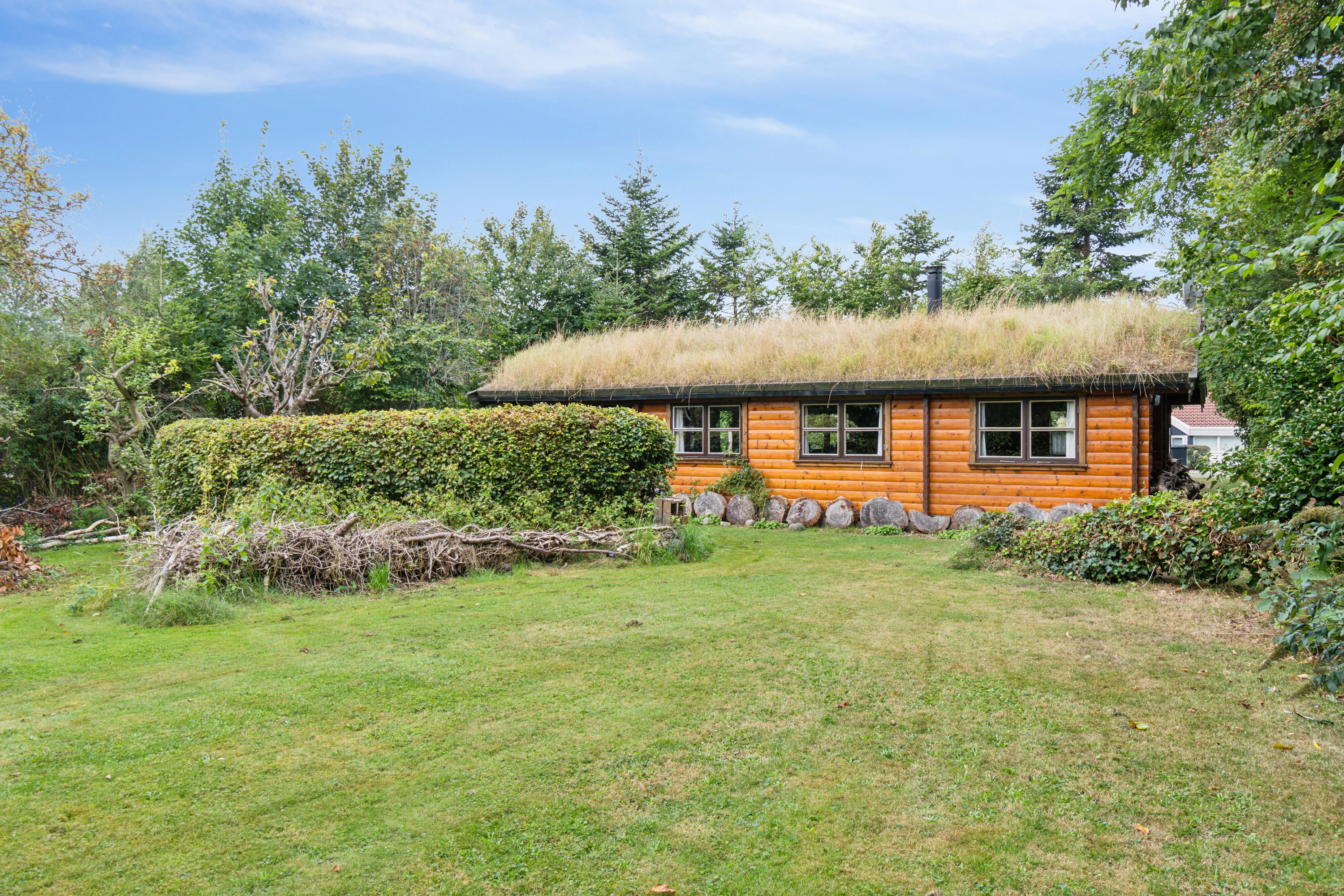 Fremhævet set fra haven billede i fuldskærmstilstand. Billede af Hjejlevej 17, Kirke Stillinge, 4200 Slagelse