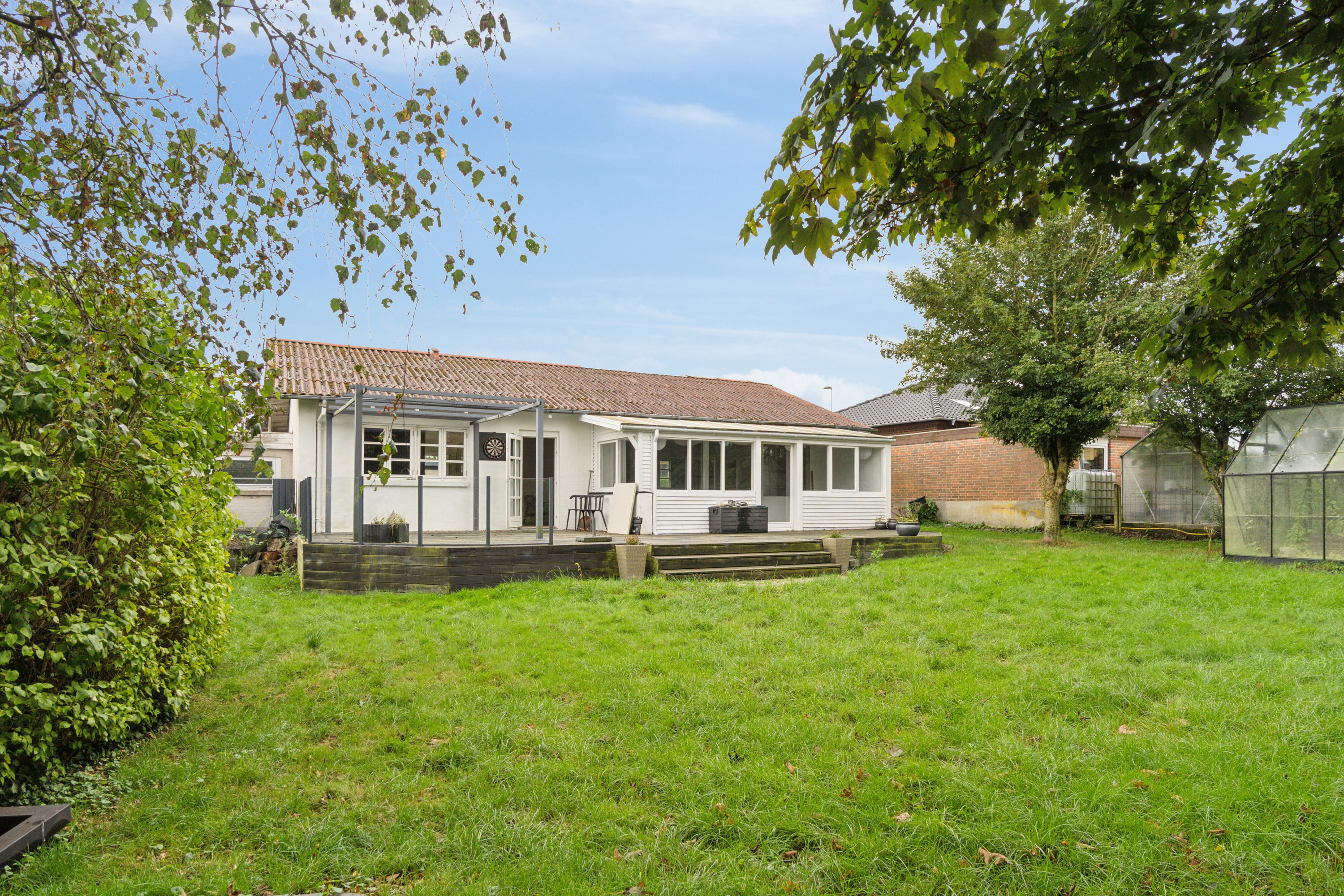 Miniaturebillede 1: set fra haven. Billede af Toften 20, 7441 Bording