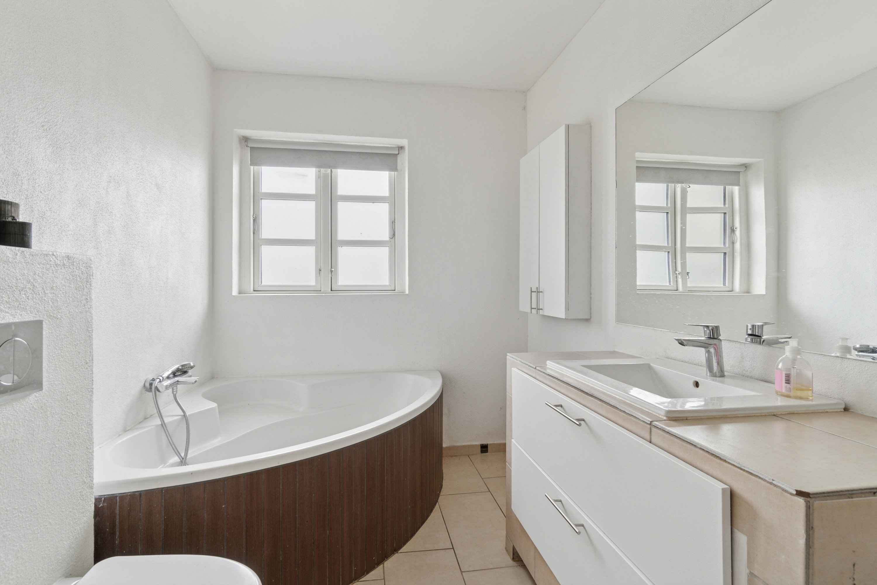 Fremhævet badeværelse billede i fuldskærmstilstand. Billede af Toften 20, 7441 Bording