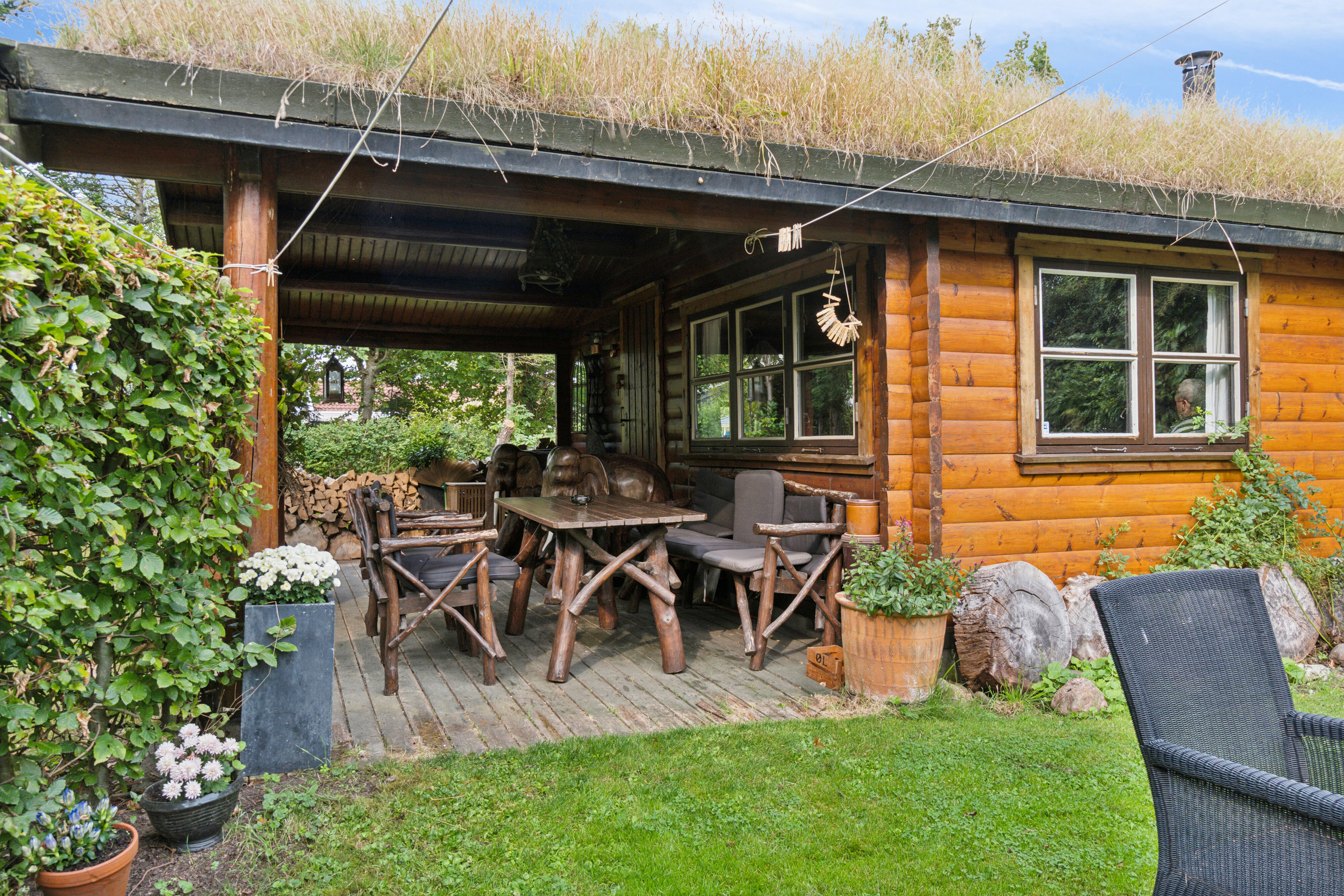 Fremhævet overdækket terrasse billede i fuldskærmstilstand. Billede af Hjejlevej 17, Kirke Stillinge, 4200 Slagelse