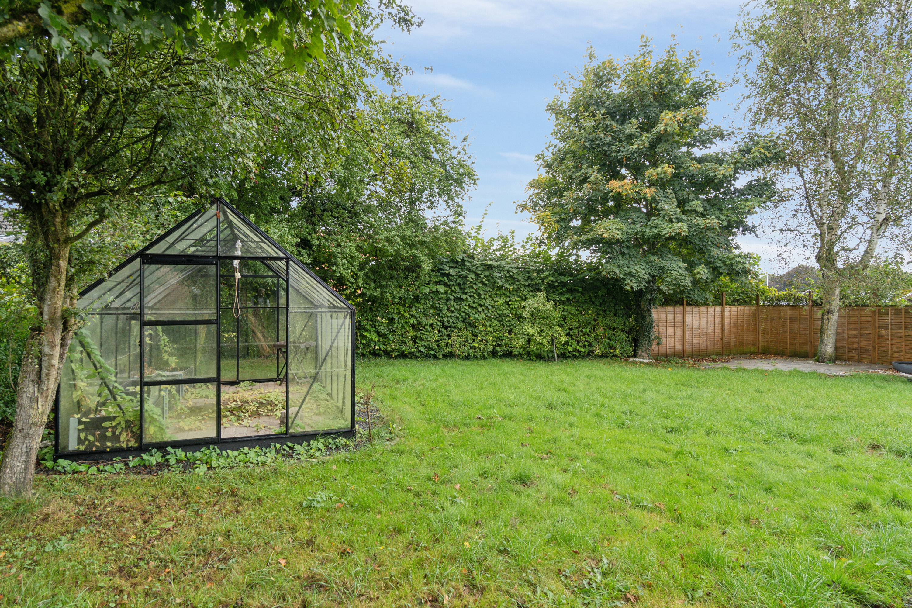Fremhævet set fra haven billede i fuldskærmstilstand. Billede af Toften 20, 7441 Bording
