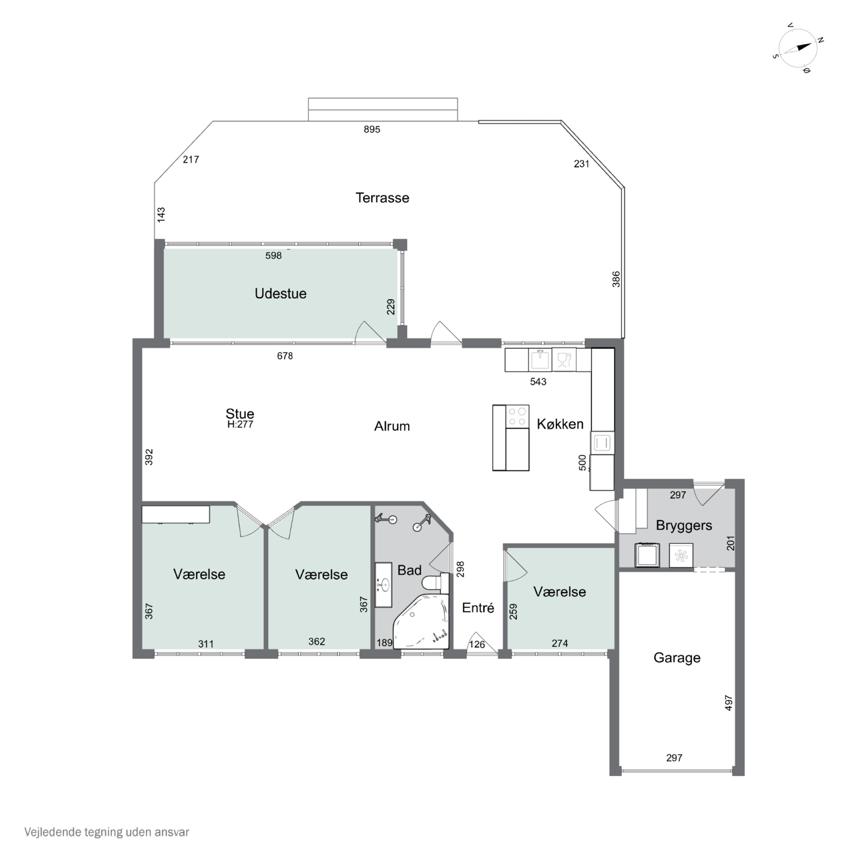 Plantegninger billede af Toften 20, 7441 Bording