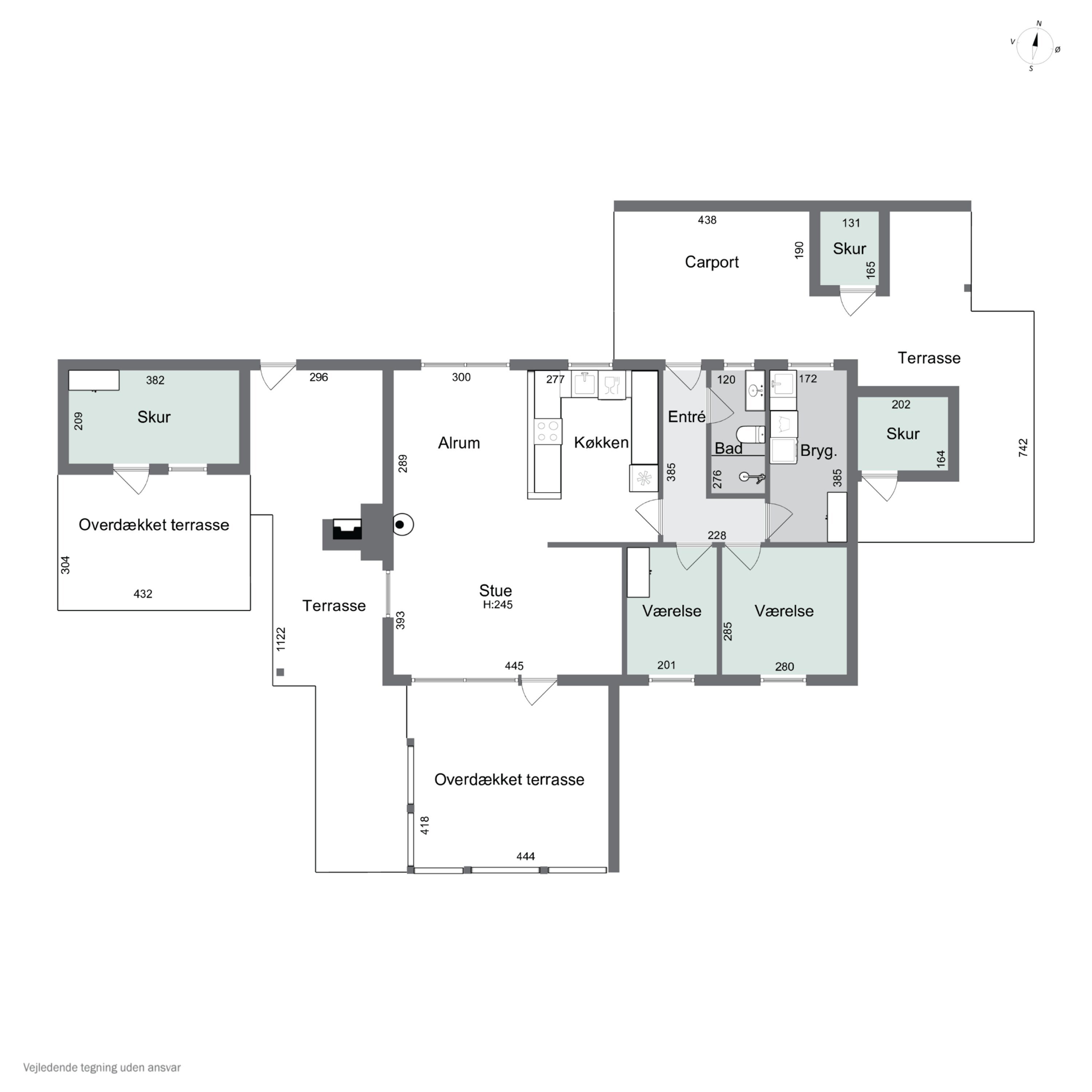 Plantegninger billede af Hedvigsvej 8A, 4654 Faxe Ladeplads