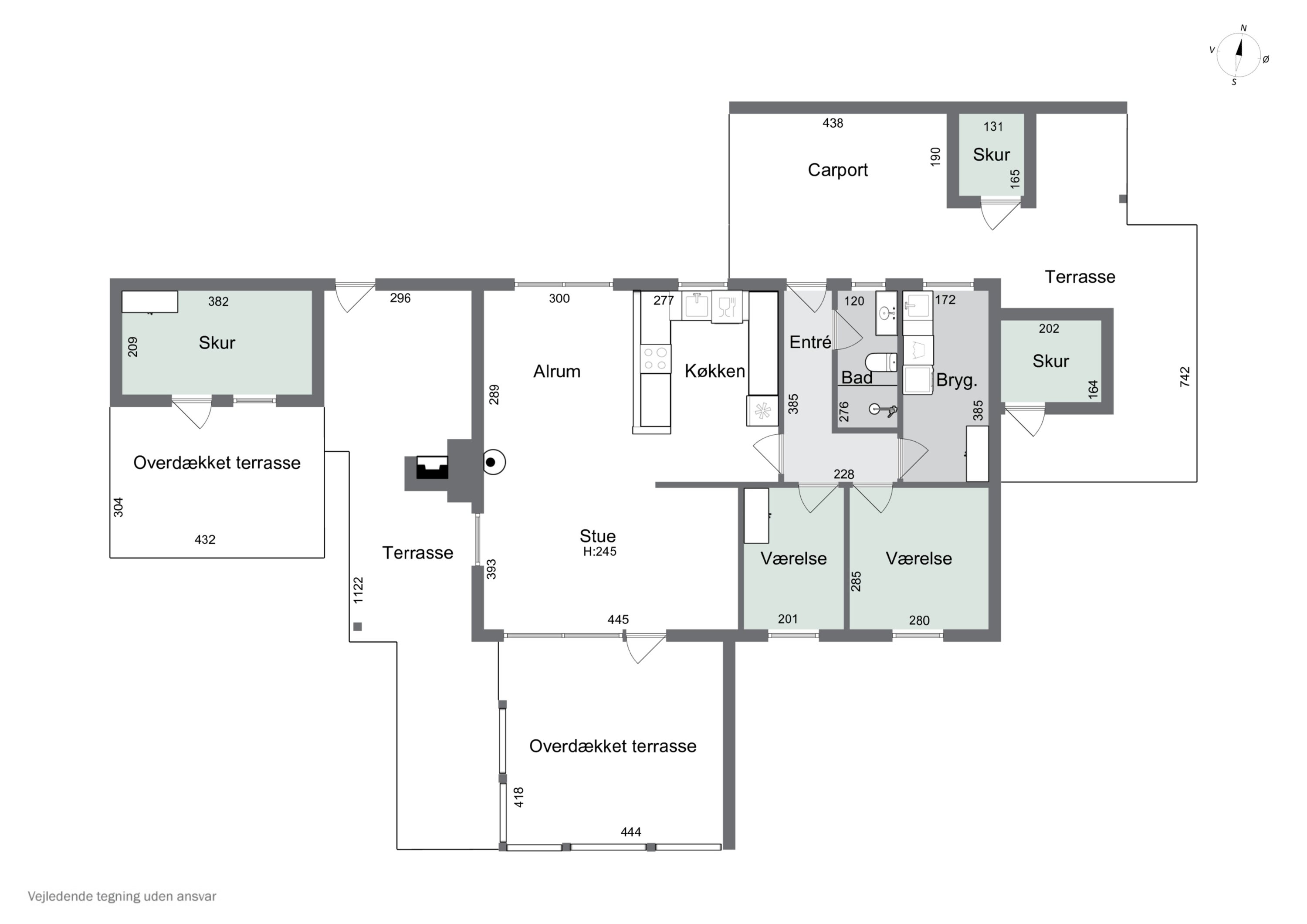 Plantegninger billede af Hedvigsvej 8A, 4654 Faxe Ladeplads