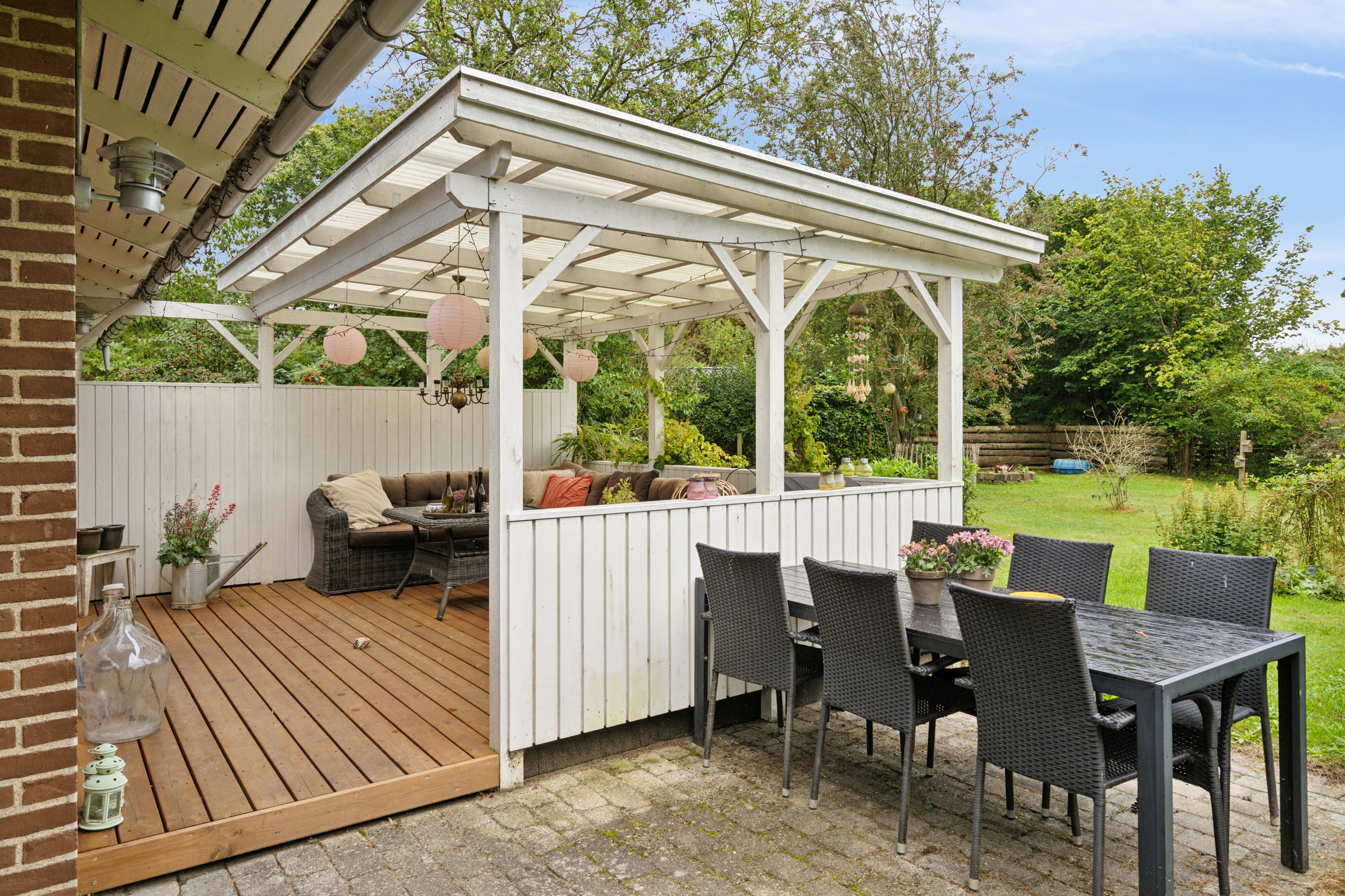 Fremhævet terrasse billede i fuldskærmstilstand. Billede af Hedvigsvej 8A, 4654 Faxe Ladeplads