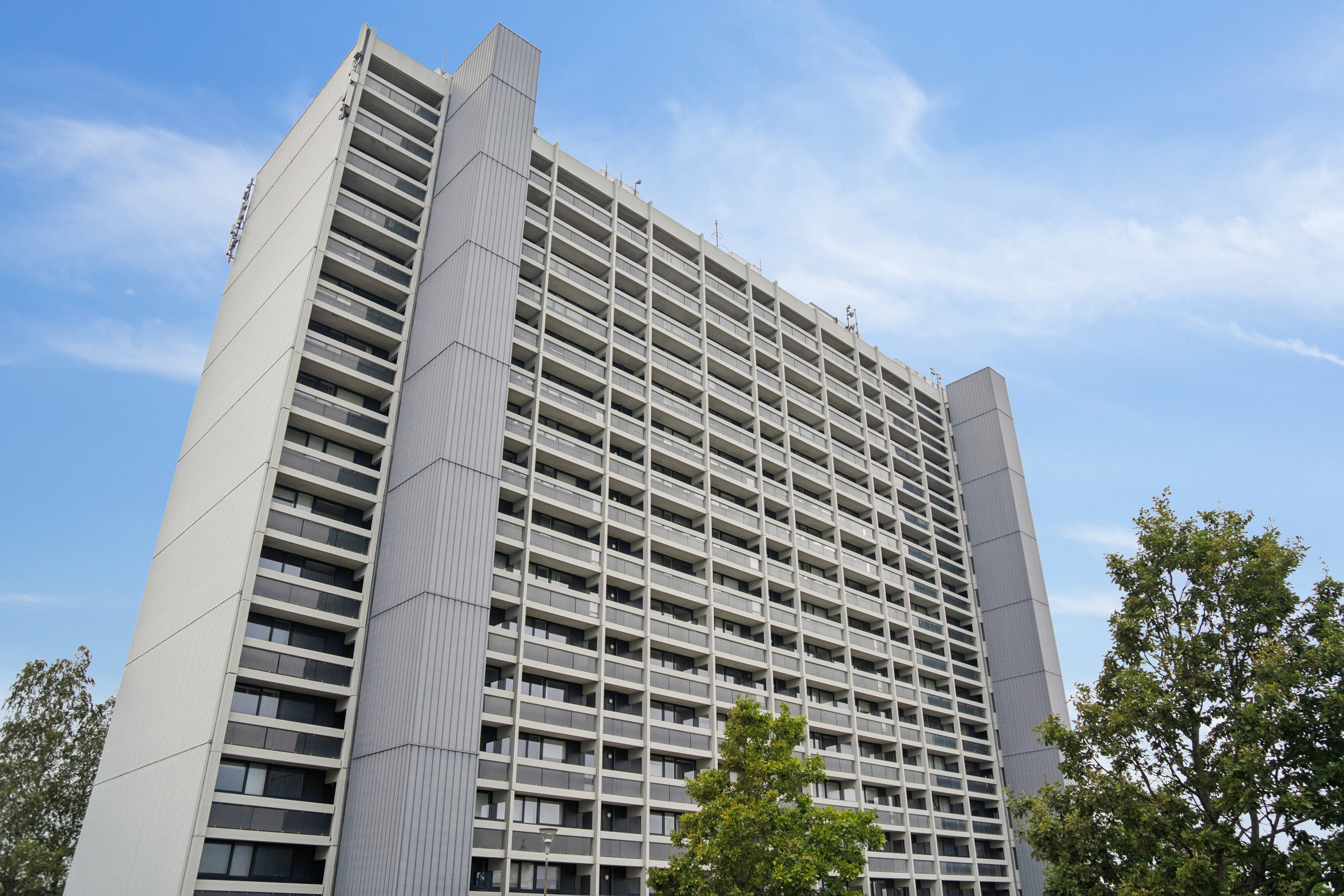 Fremhævet udendørs billede i fuldskærmstilstand. Billede af Grøfthøjparken 163, 15. th., 8260 Viby J