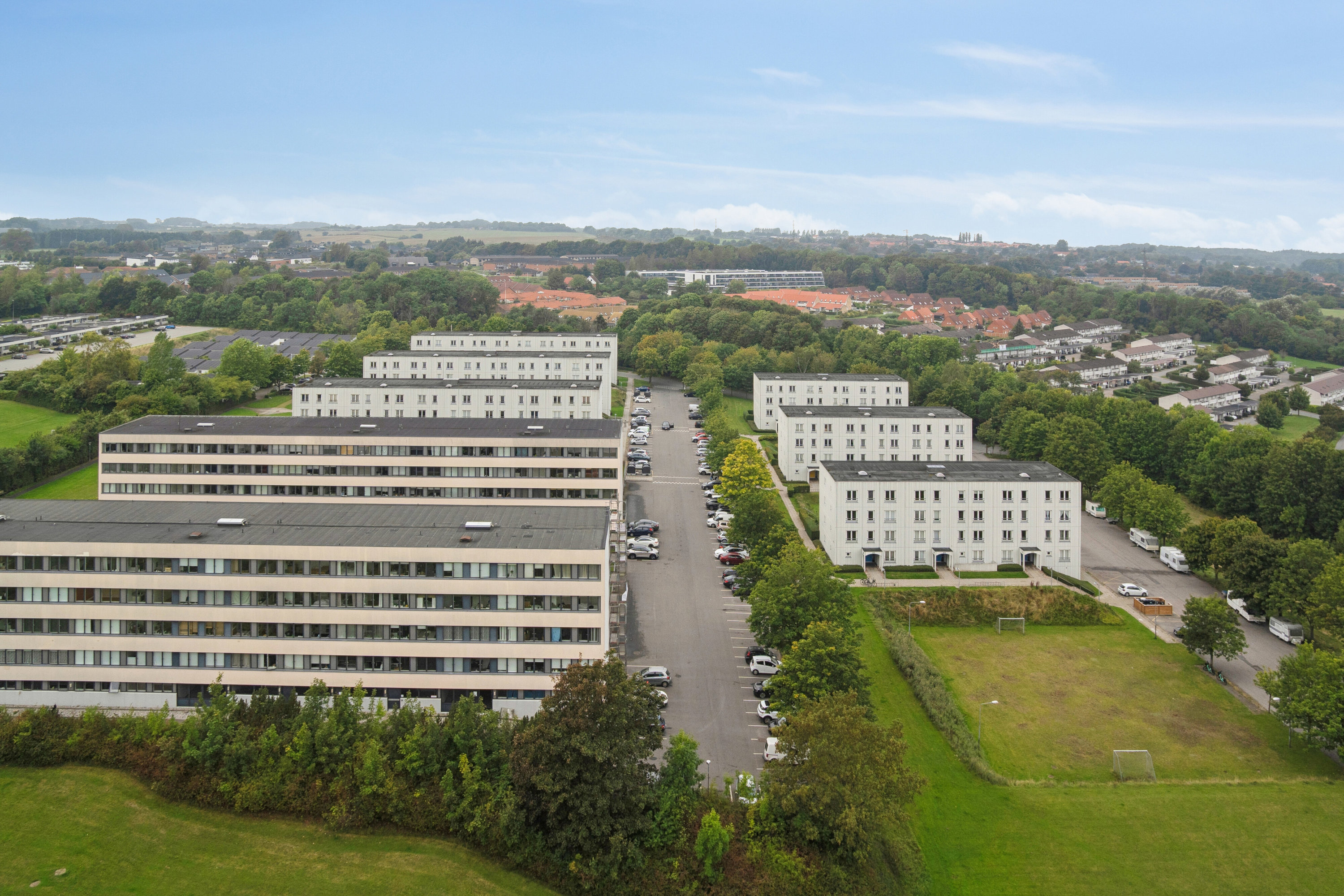 Fremhævet luftfoto billede i fuldskærmstilstand. Billede af Grøfthøjparken 163, 15. th., 8260 Viby J