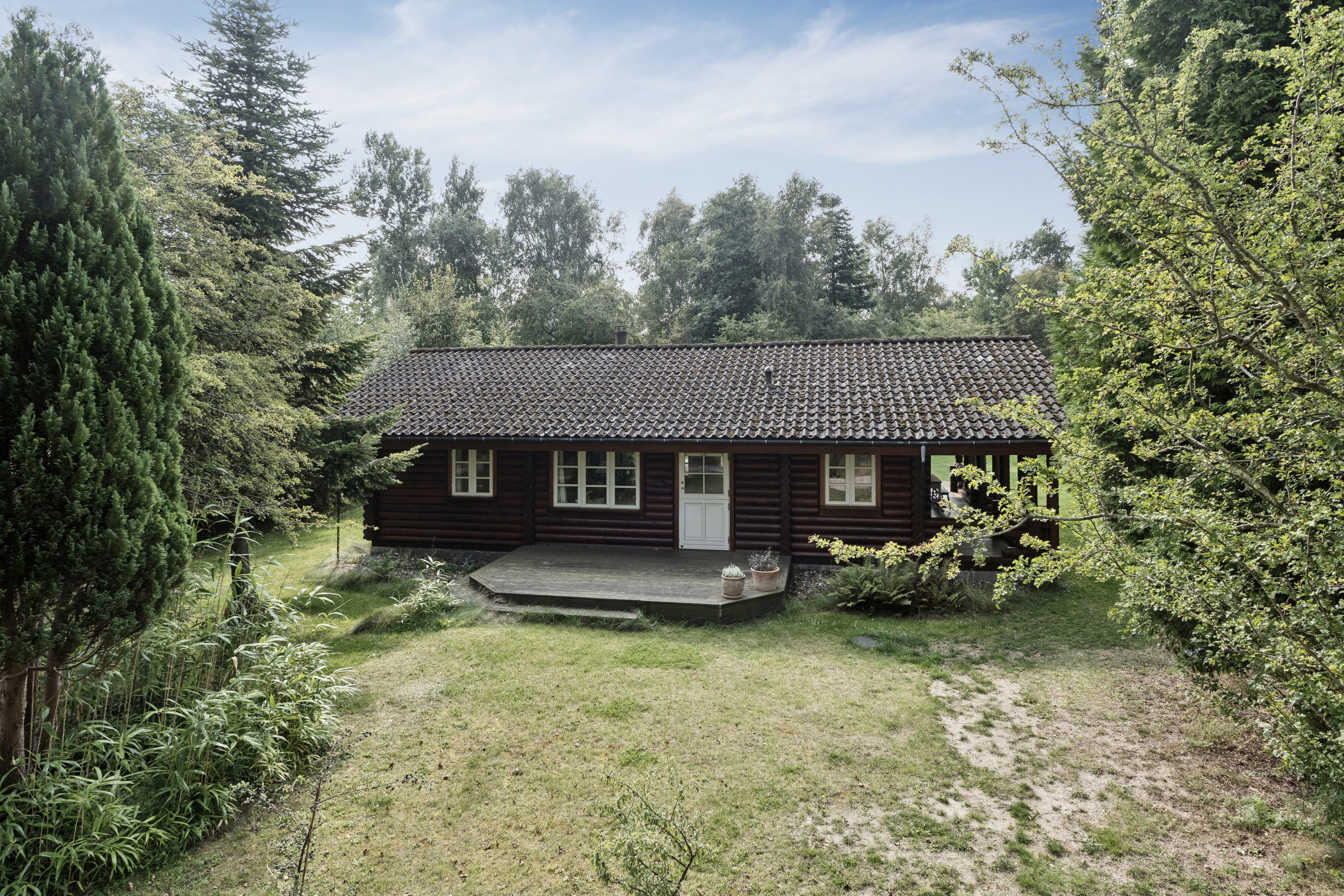 Miniaturebillede 1: luftfoto. Billede af Spurvevej 19, Ellinge Lyng, 4560 Vig