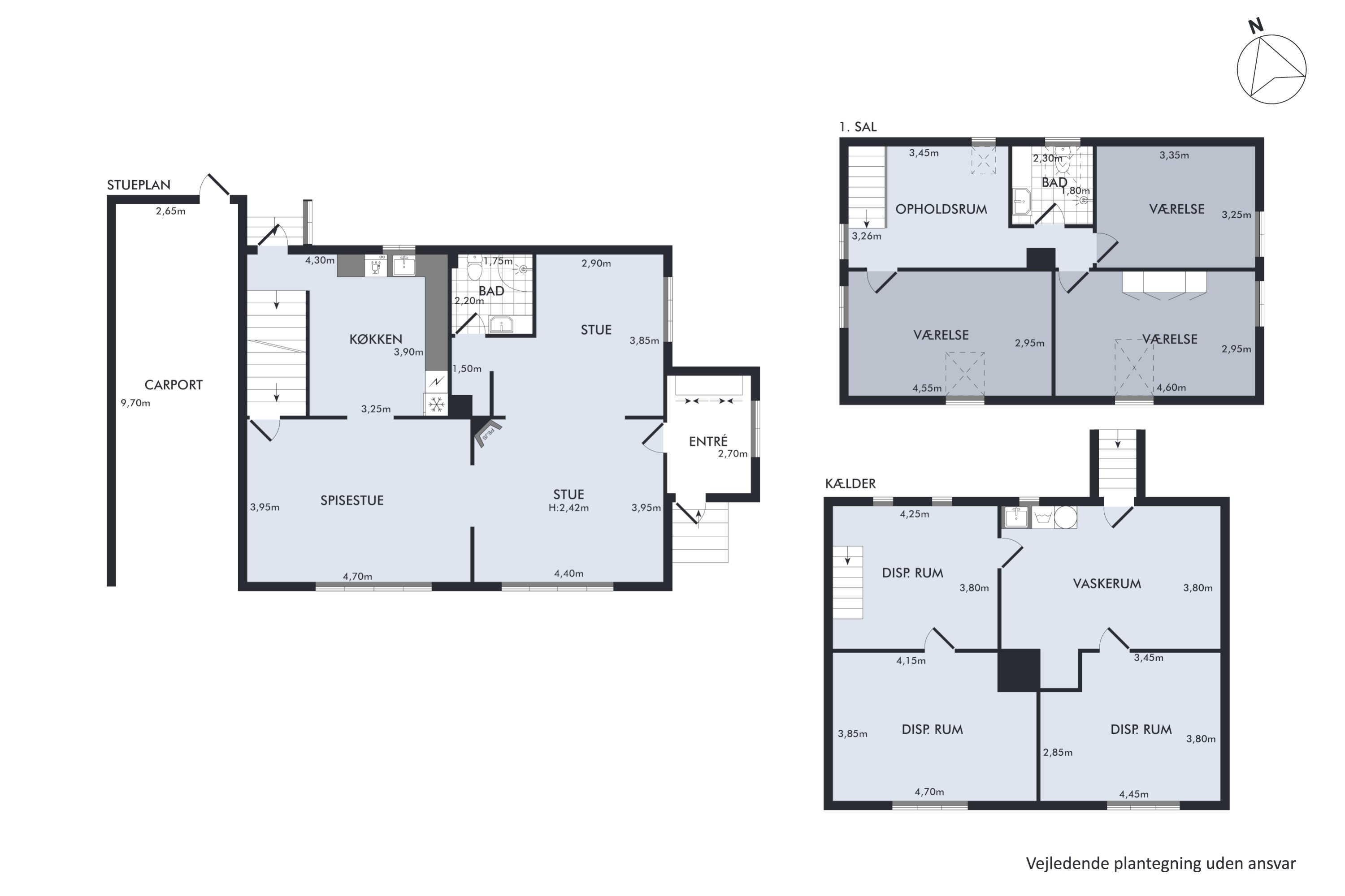 Plantegninger billede af Fælledvej 12, 8870 Langå