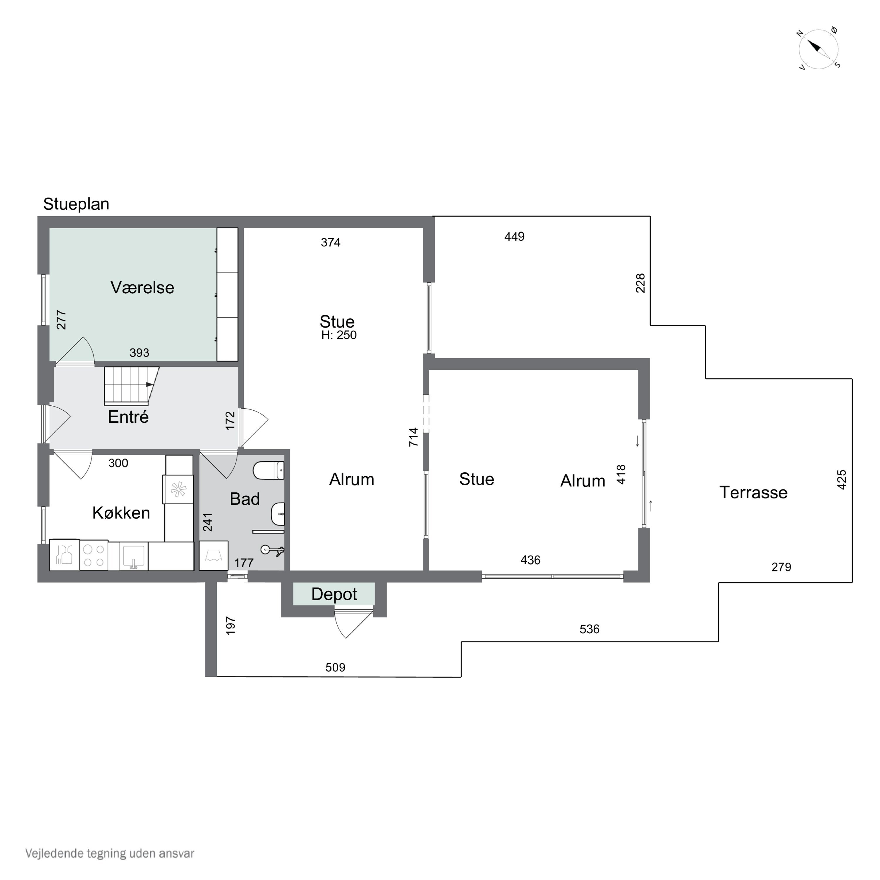 Plantegninger billede af Hedelyngen 25, 4573 Højby