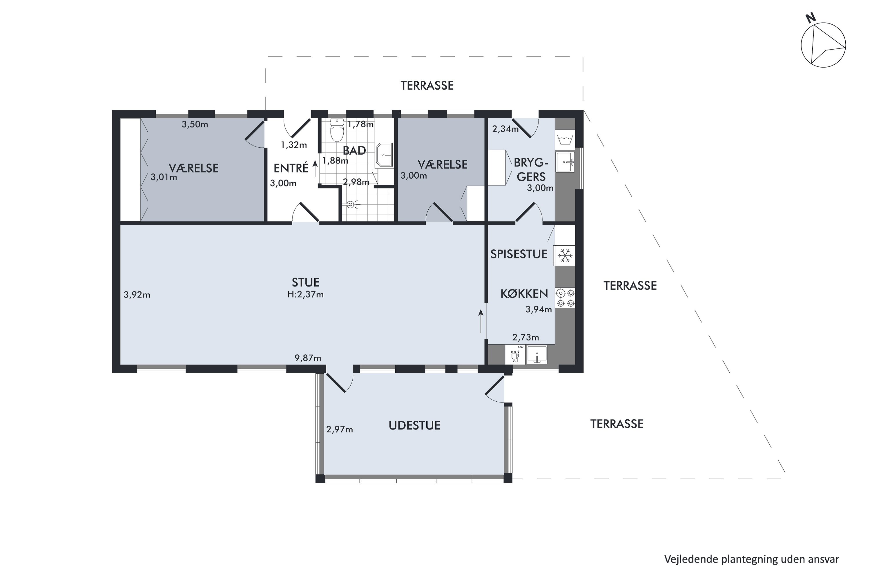 Plantegninger billede af Pilevænget 29, 8961 Allingåbro