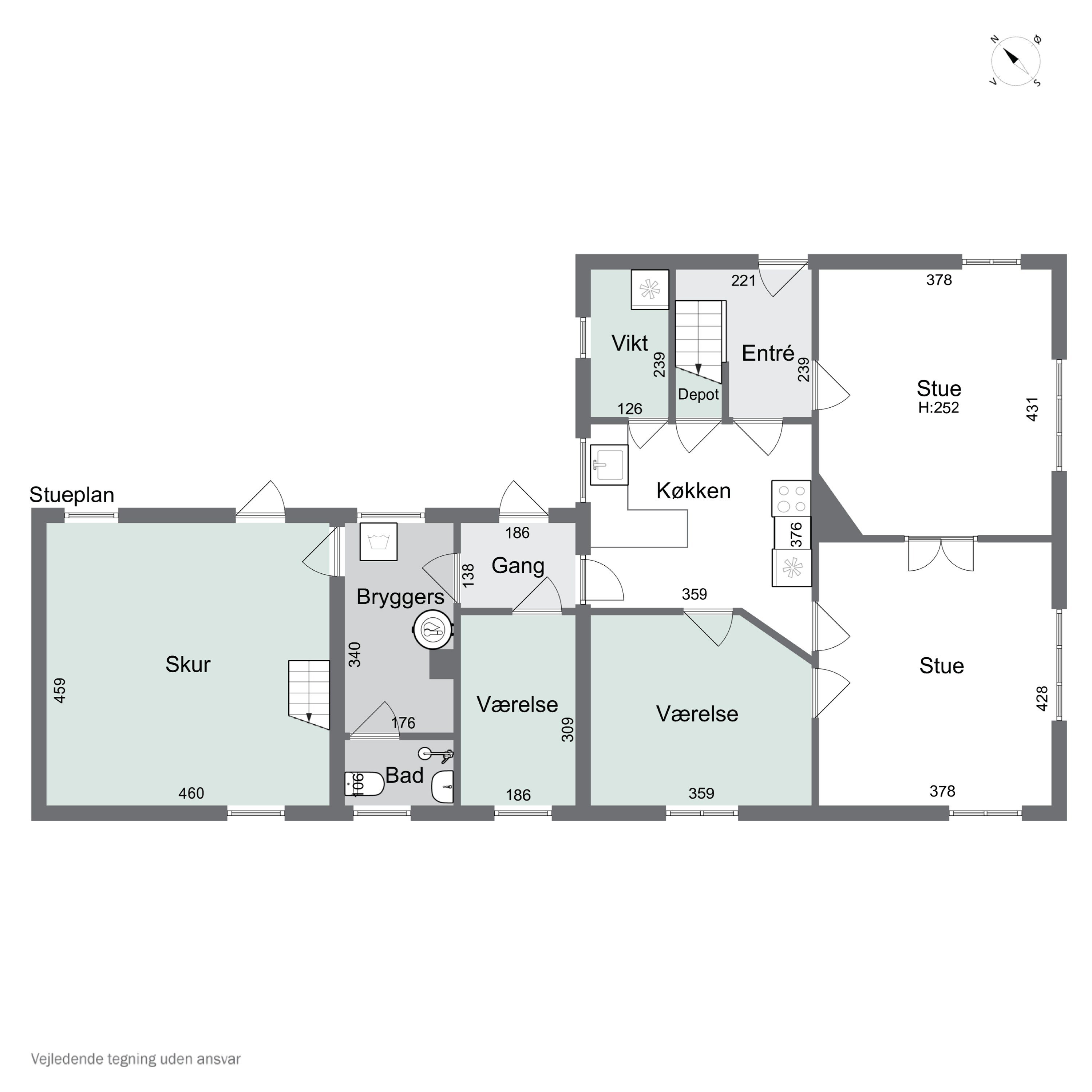 Plantegninger billede af Stavsdalvej 12, Østerlars, 3760 Gudhjem
