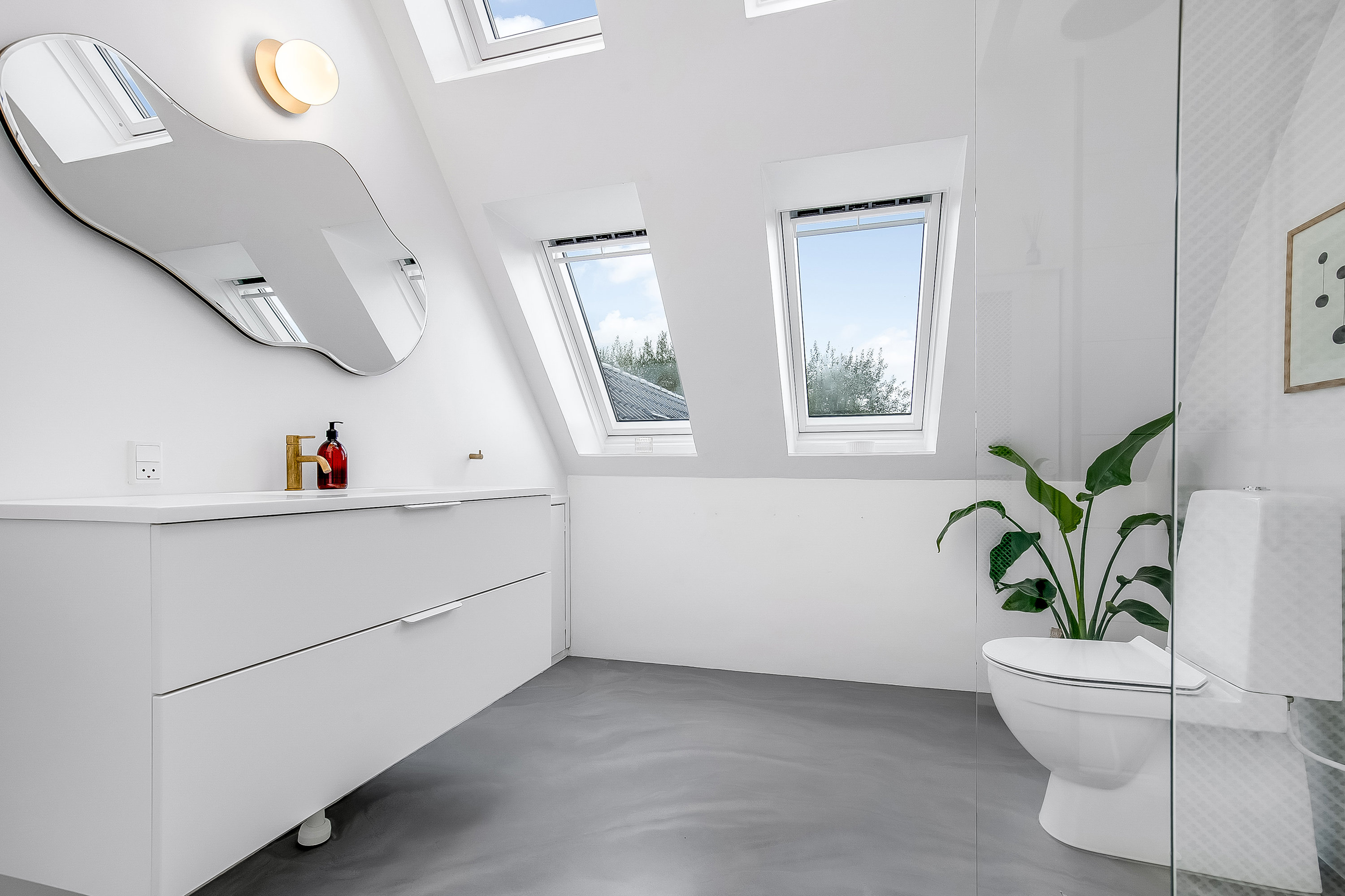 Fremhævet badeværelse billede i fuldskærmstilstand. Billede af Nr. Bjertvej 71, Nr. Bjert, 6000 Kolding