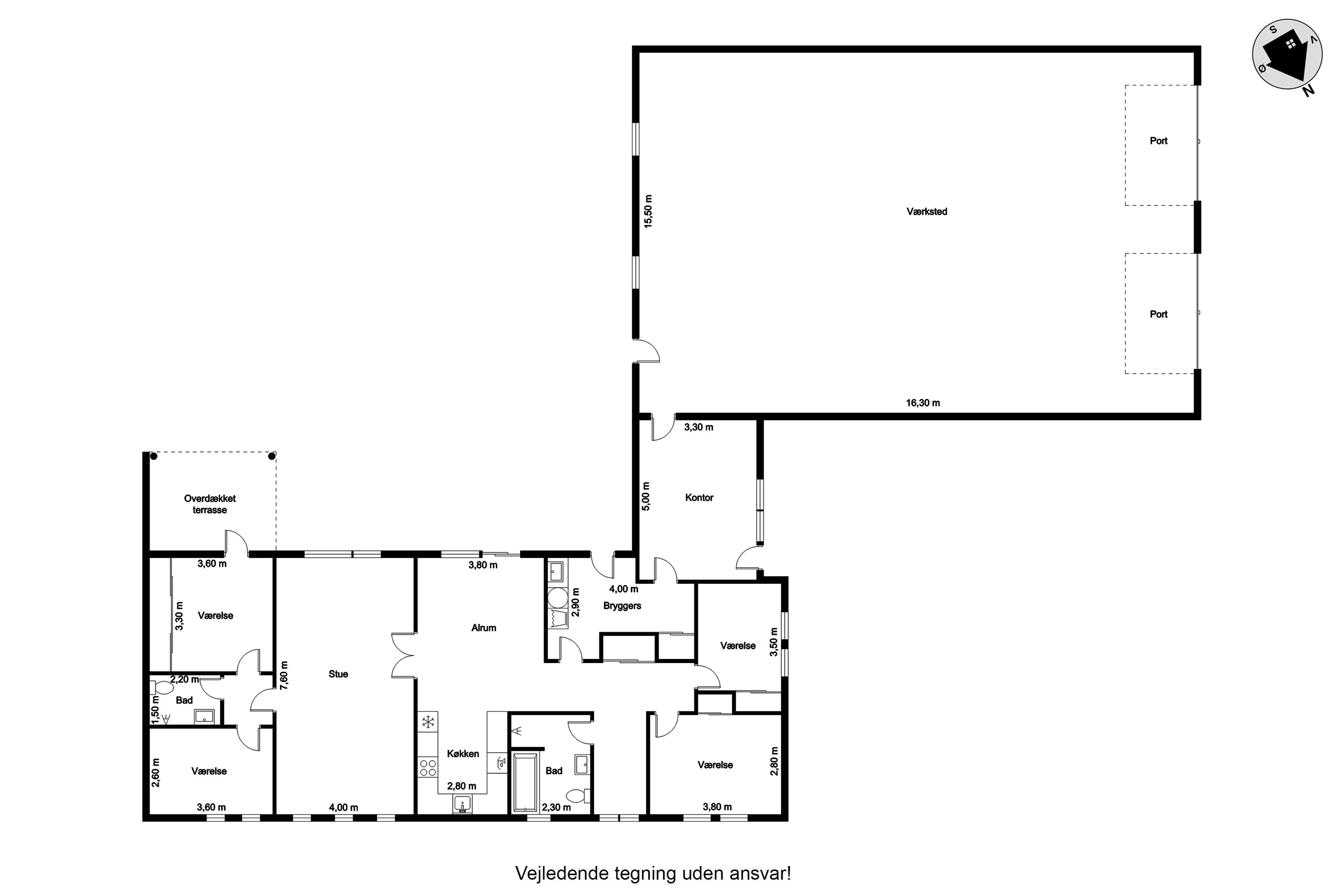 Plantegninger billede af Ørnhøjvej 12, Grønbjerg, 6971 Spjald