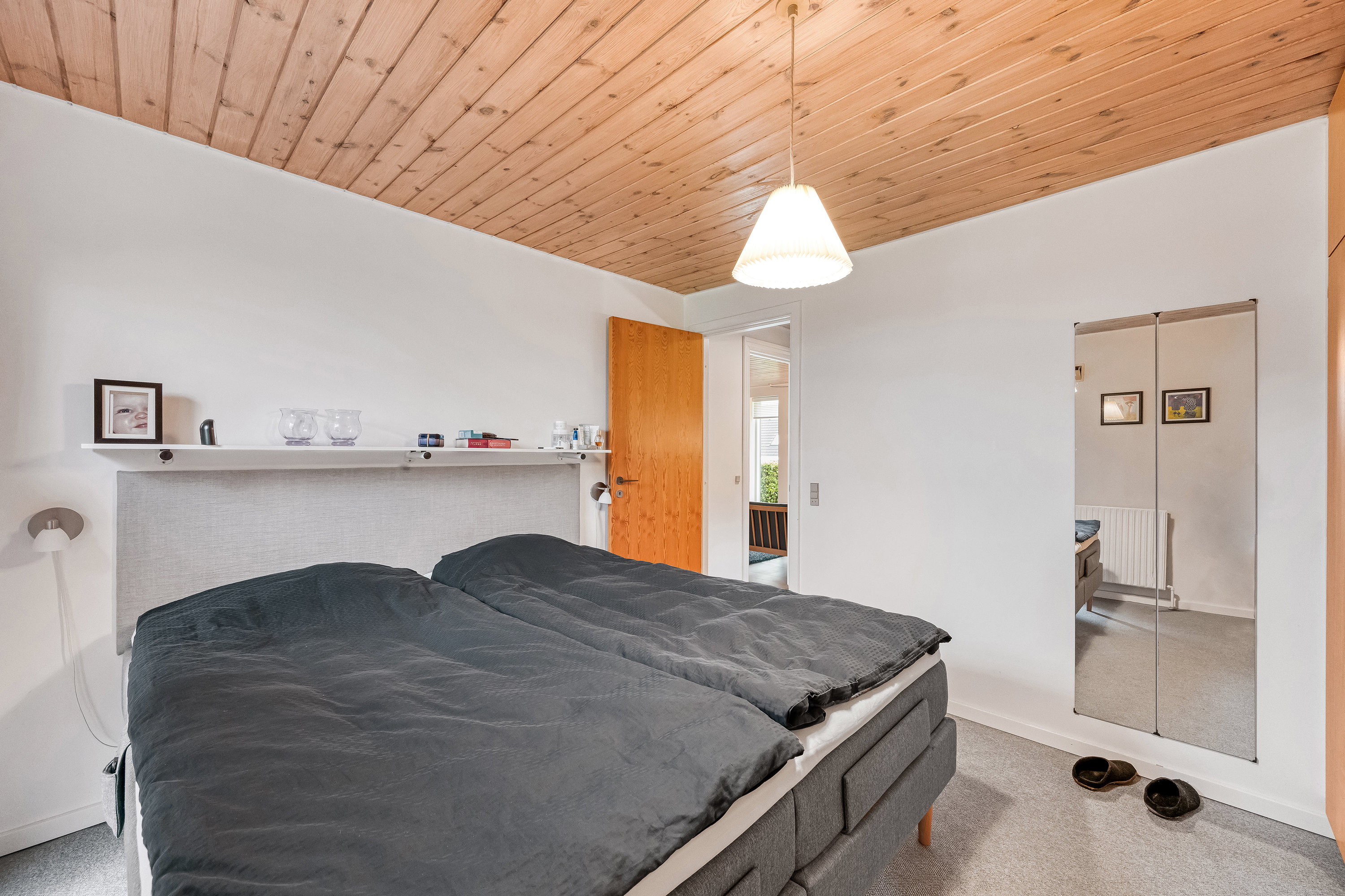 Fremhævet soveværelse billede i fuldskærmstilstand. Billede af Ørnhøjvej 12, Grønbjerg, 6971 Spjald