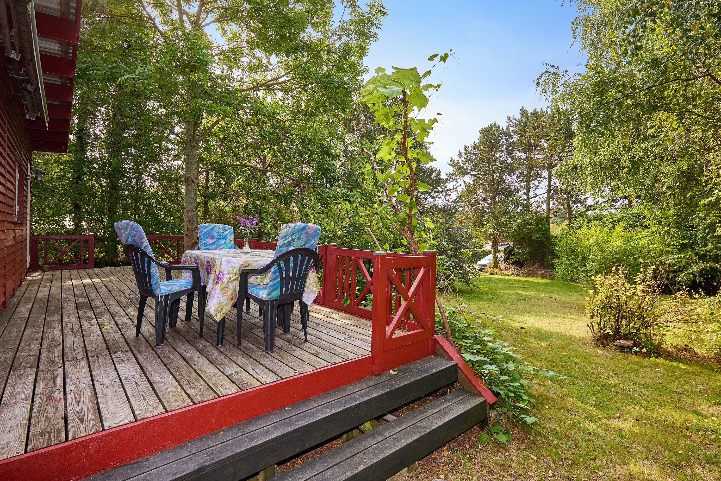 Fremhævet terrasse billede i fuldskærmstilstand. Billede af Gammel Kulhusvej 76, Skoven, 3630 Jægerspris